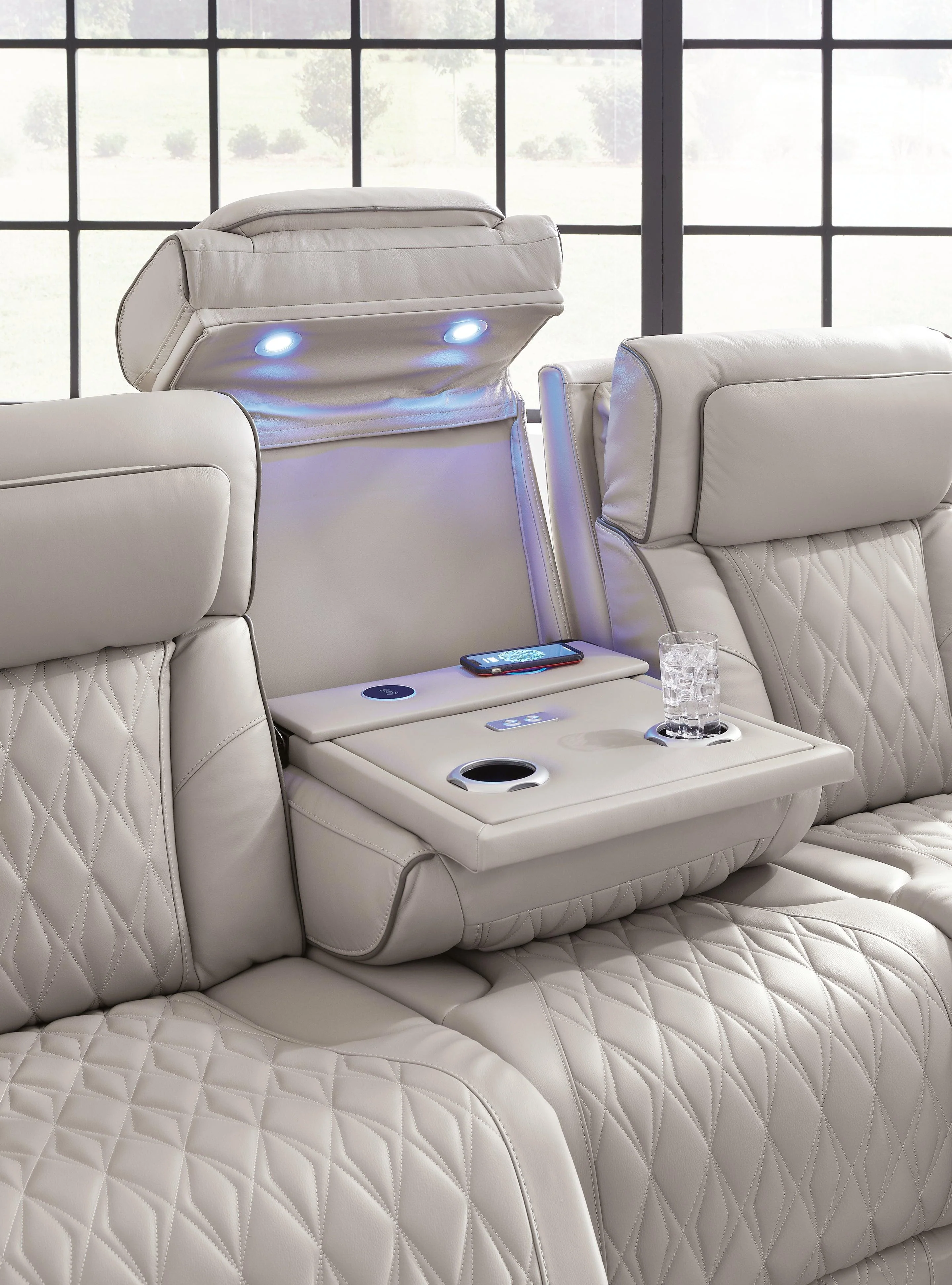Boyington Gray Power Reclining Sofa - Image 10