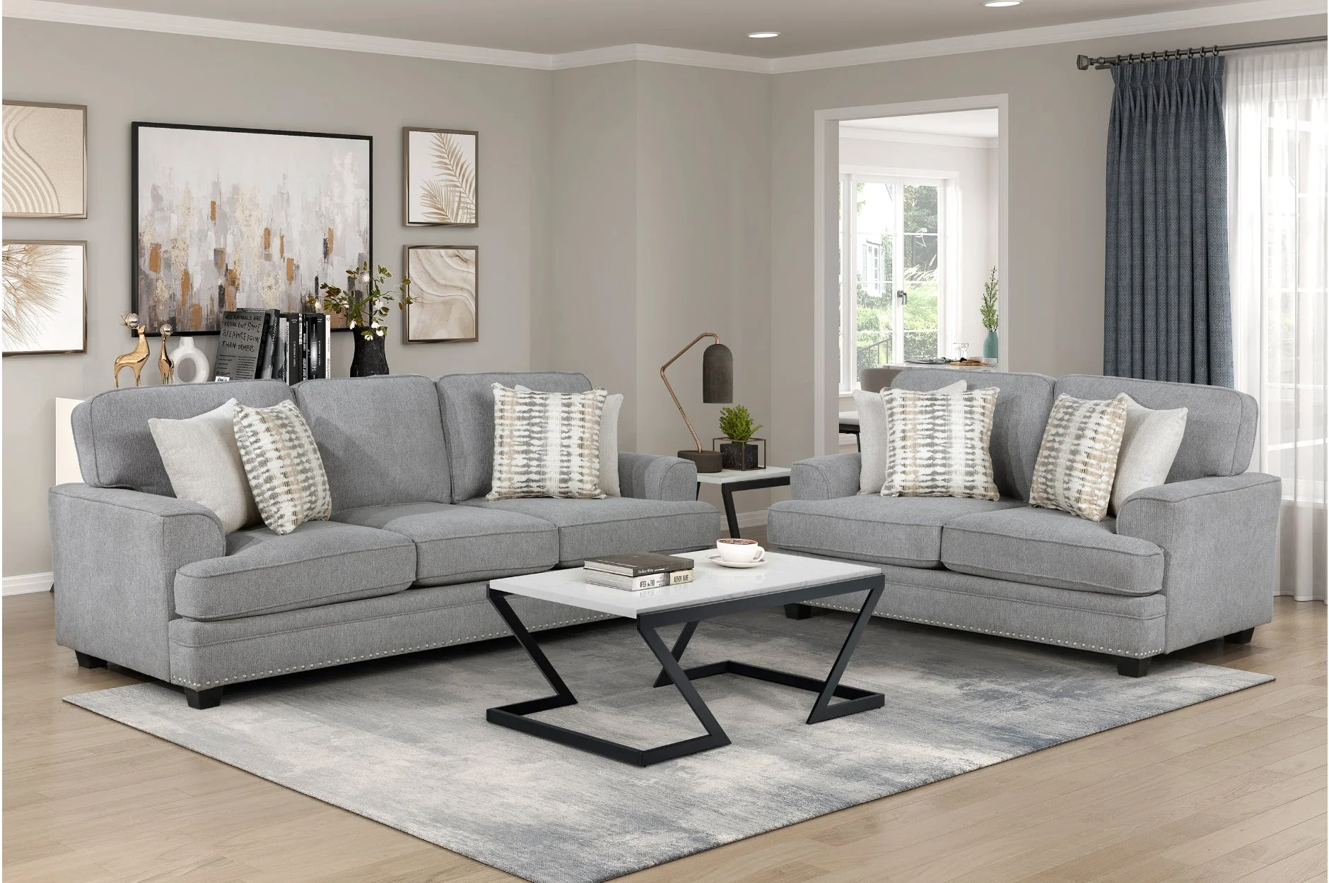 Bradford Gray Sofa - Image 2