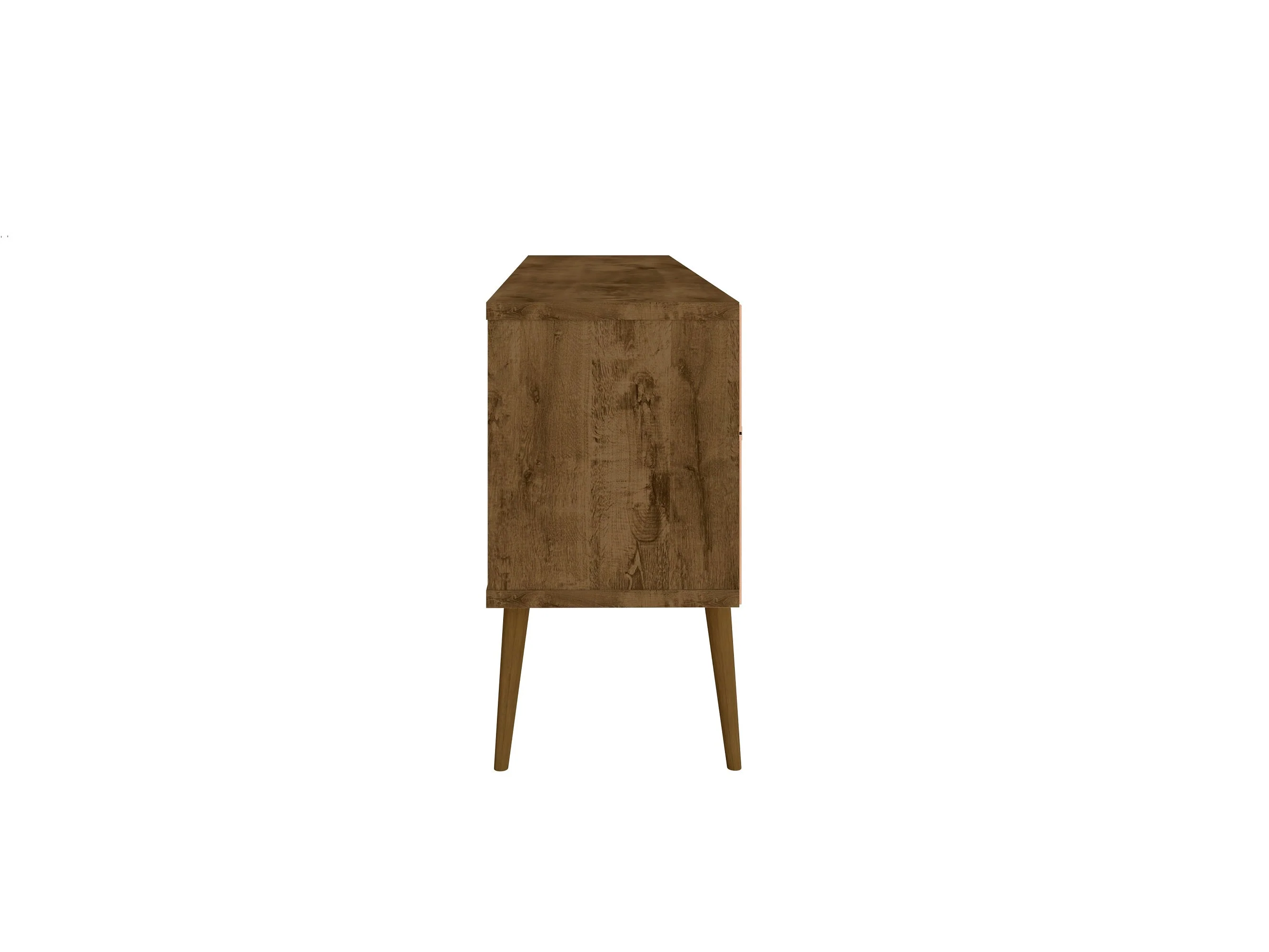 Bradley 62.99 TV Stand in Rustic Brown and Yellow - Image 7
