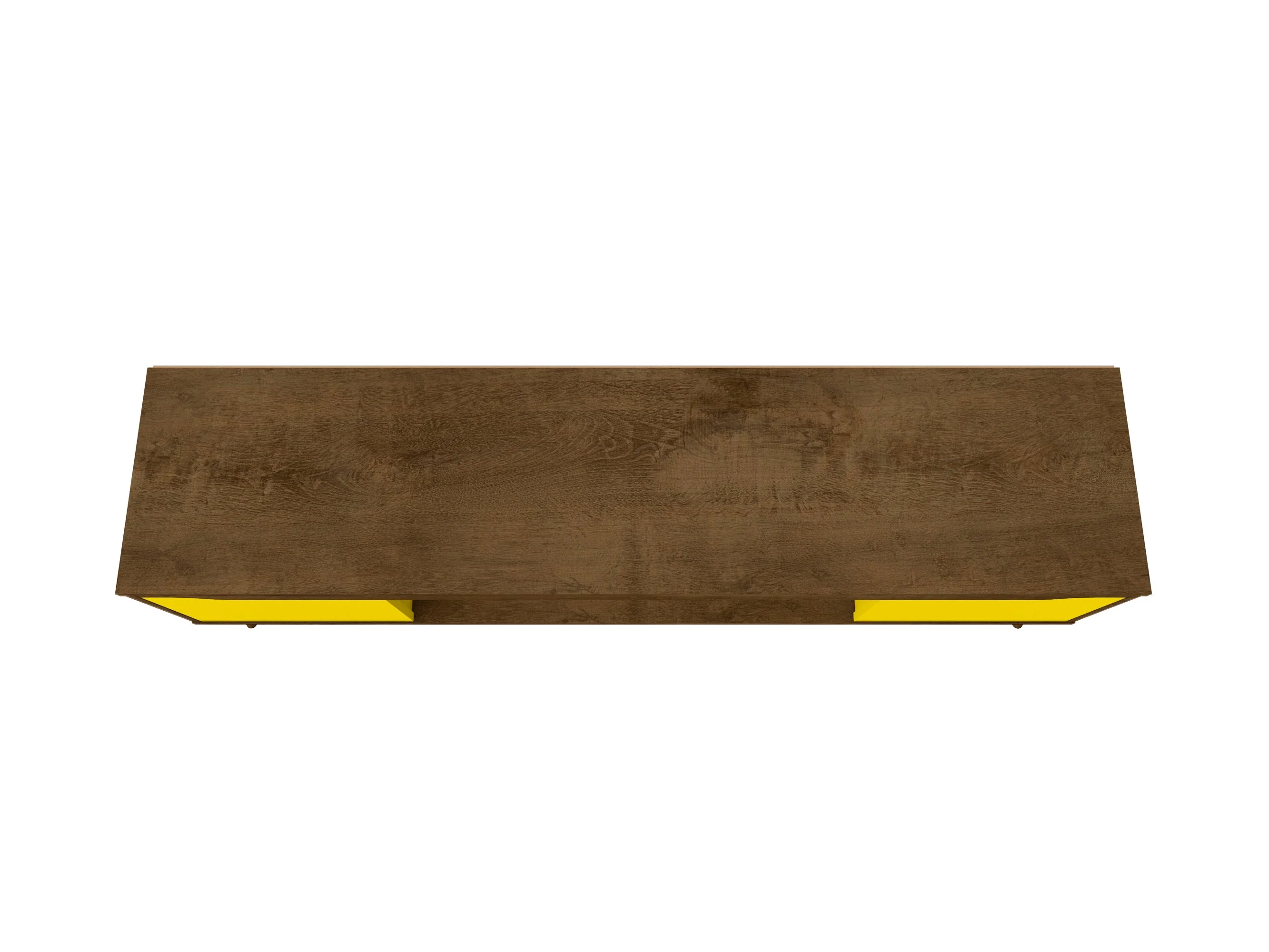 Bradley 62.99 TV Stand in Rustic Brown and Yellow - Image 8
