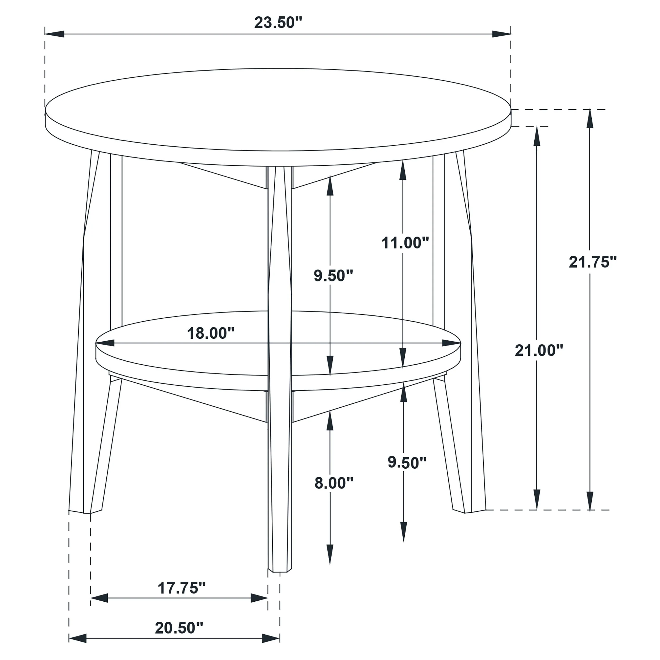 Bradley Grey/Natural 2-Piece Round SmartTop Coffee Table Set - Image 14