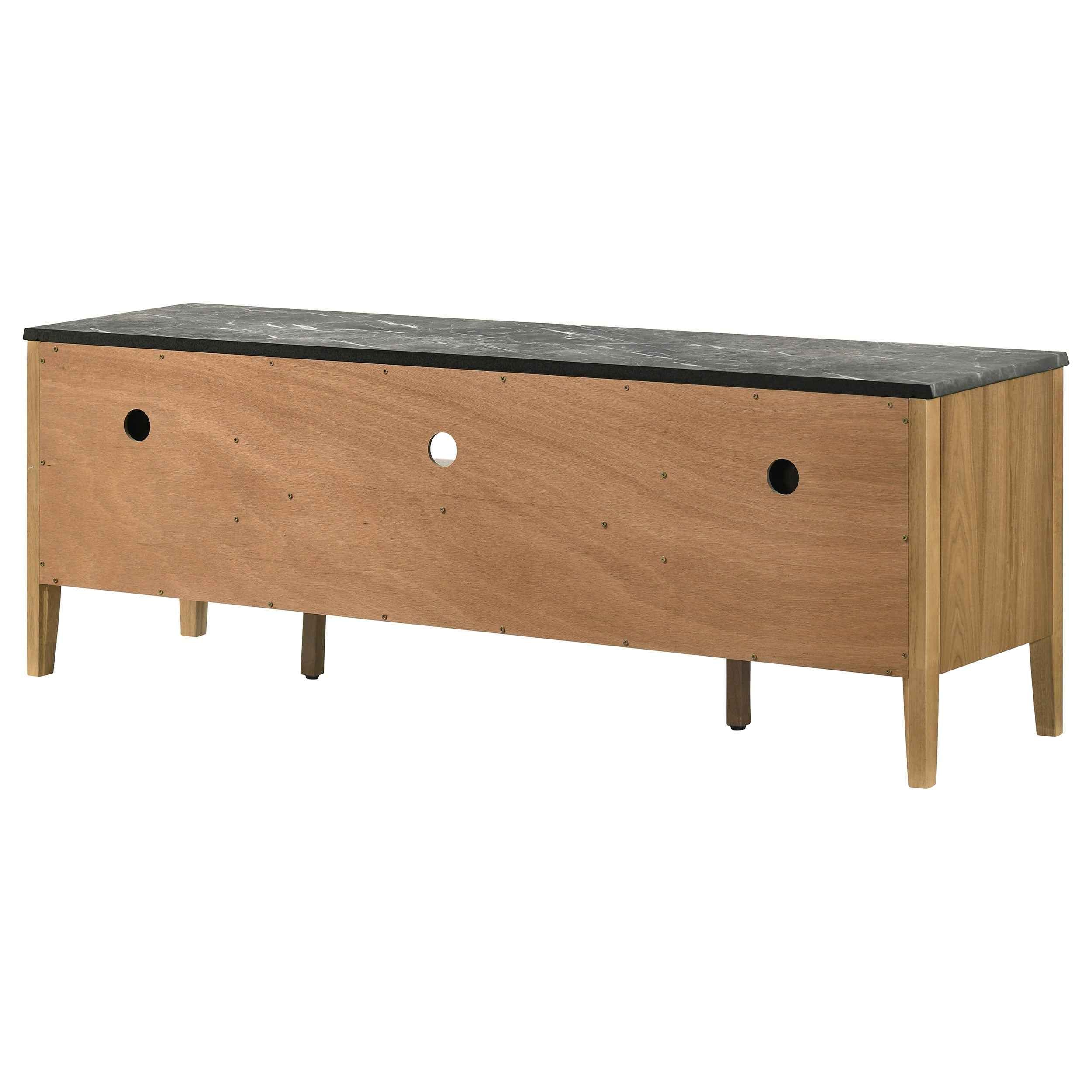 Bradley Grey/Natural 63-inch 2-Door SmartTop TV Stand - Image 9