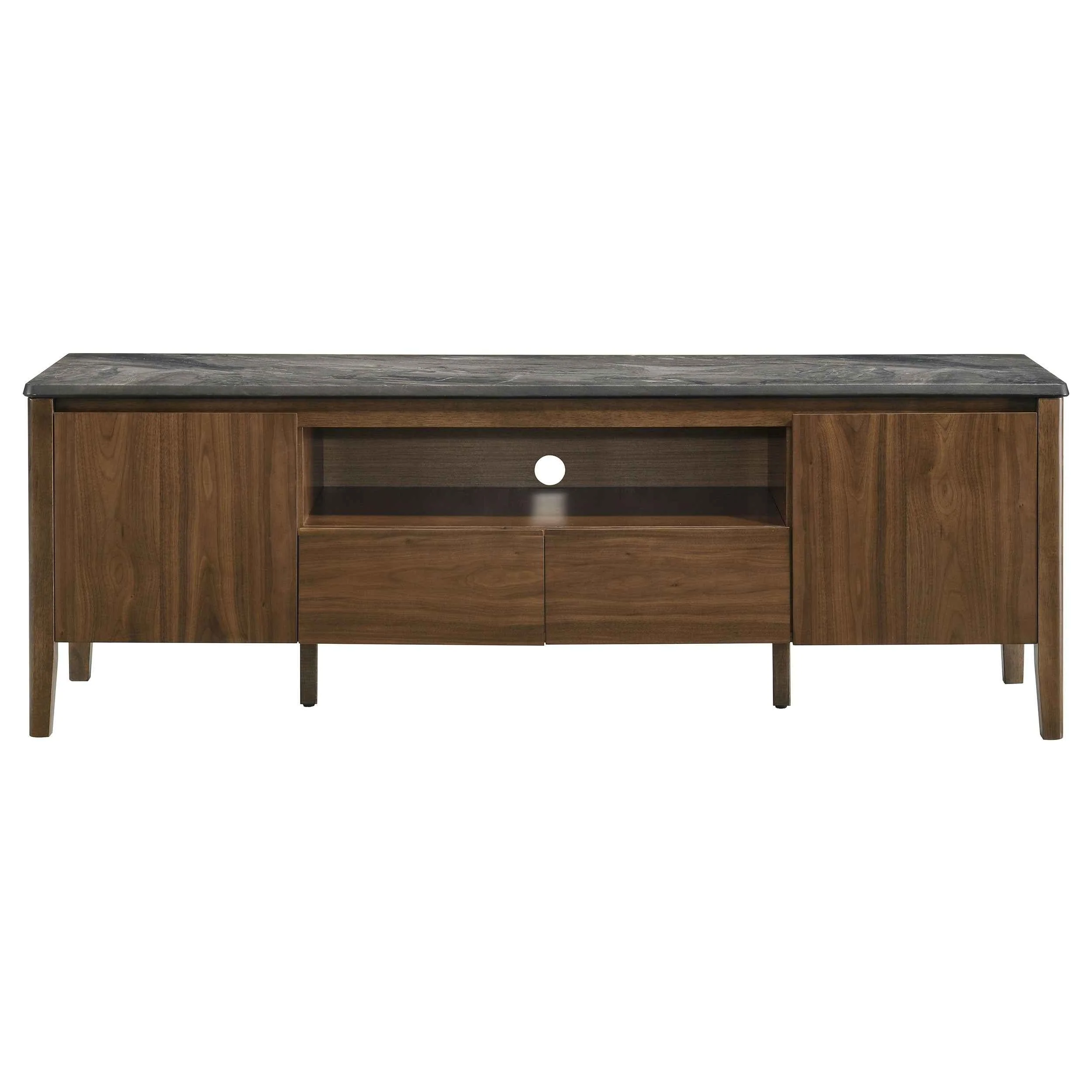 Bradley Smokey Grey/Brown 63-inch 2-Door SmartTop TV Stand - Image 3