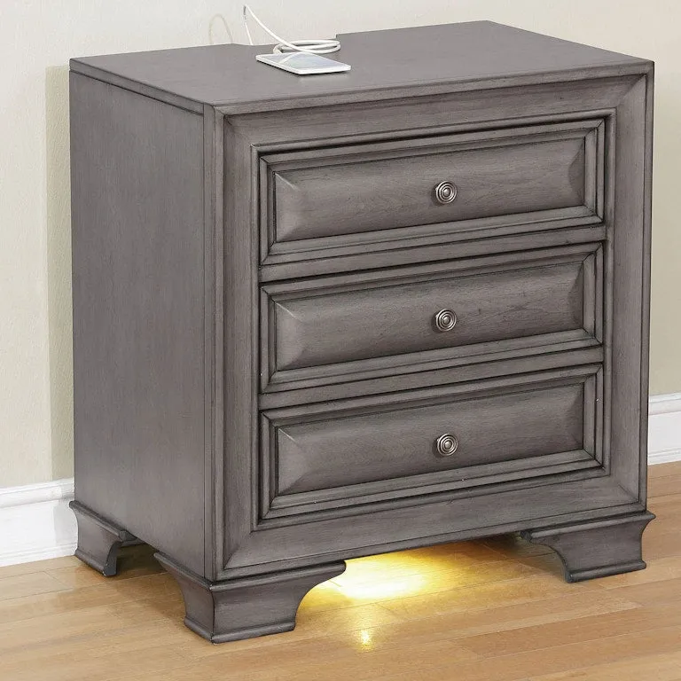 Brandt Gray 4-Piece Queen Bedroom Set - Image 3