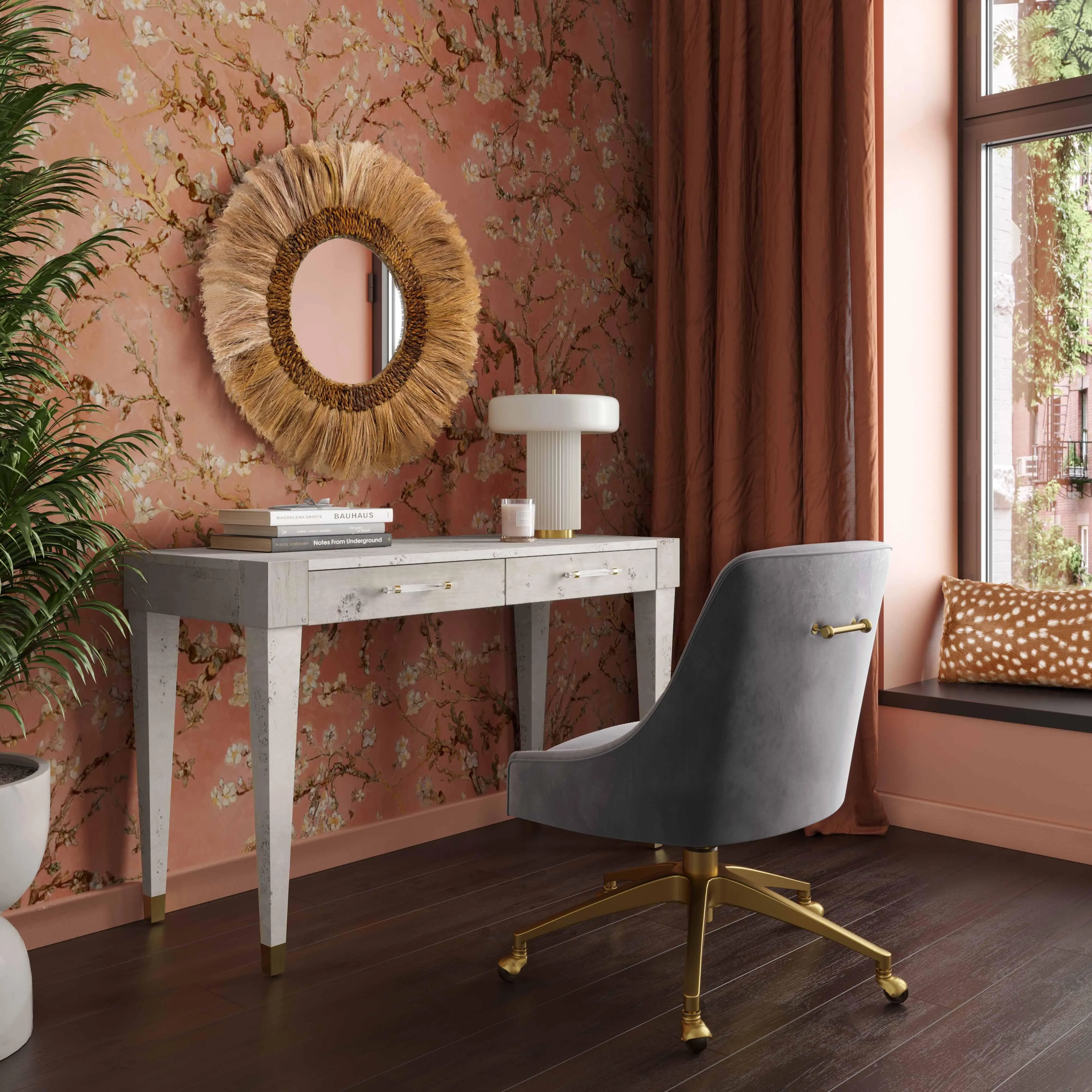 Brandyss Burl Work Desk - Image 10