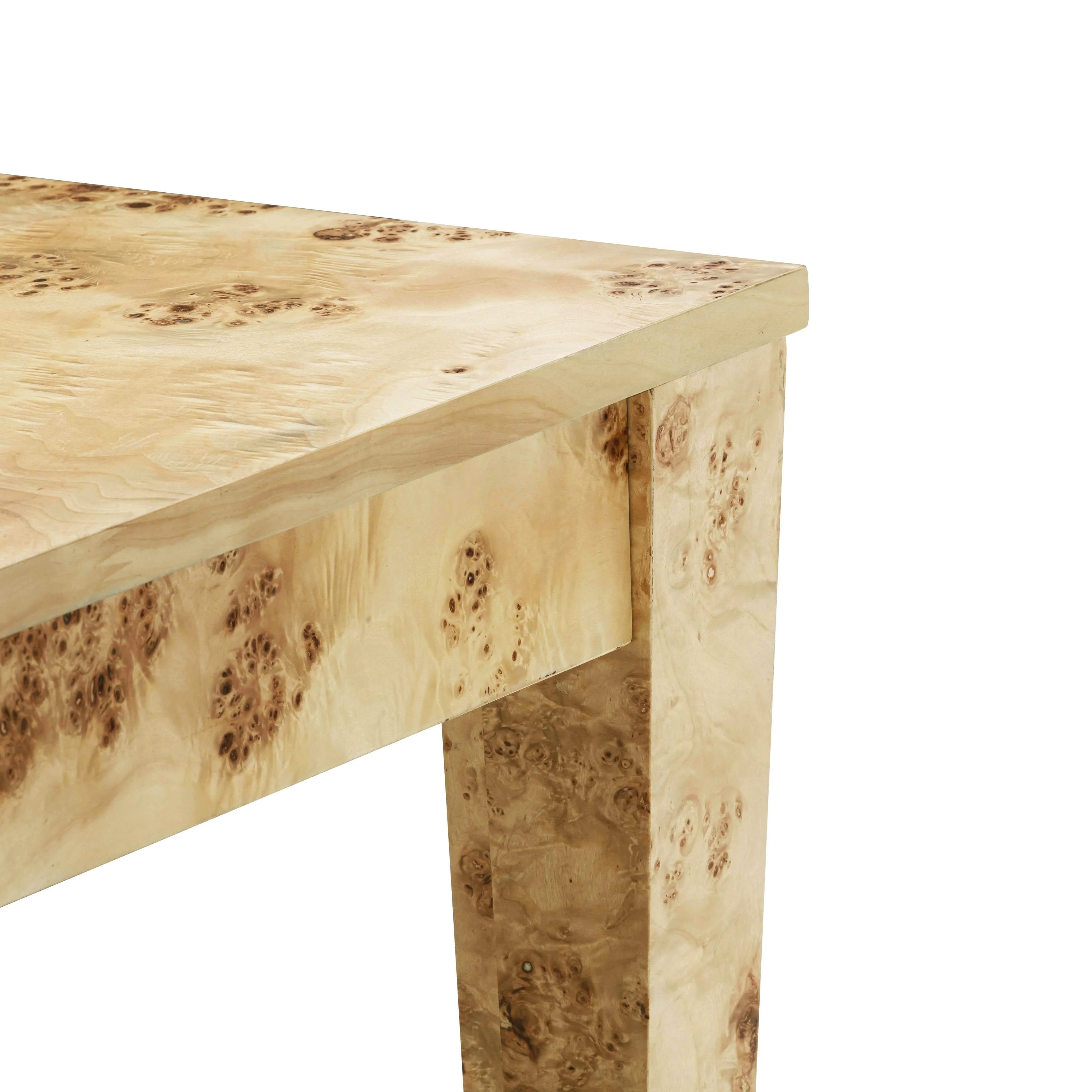 Brandyss Natural Burl 90" Rectangular Dining Table - Image 5