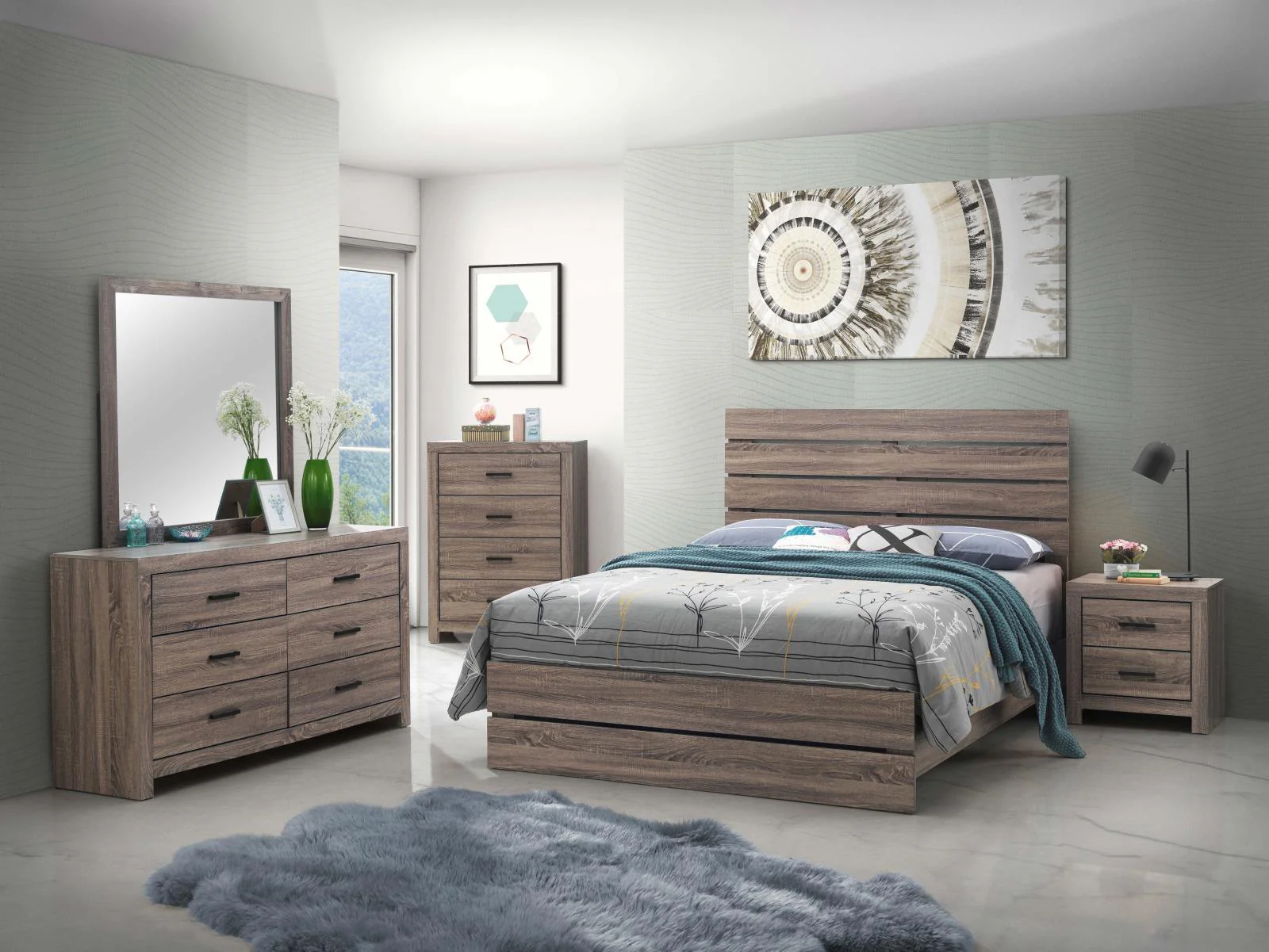 Brantford Barrel Oak 2-Drawer Nightstand - Image 13