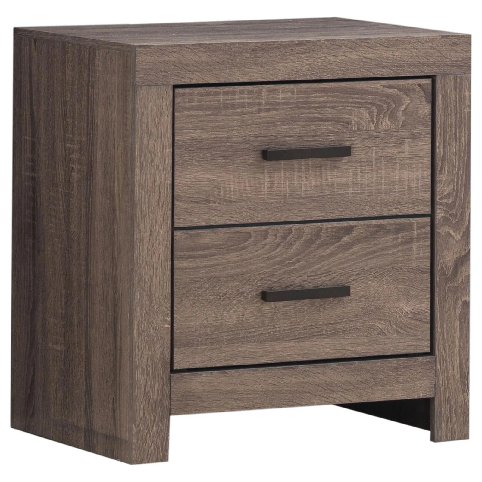 Brantford Barrel Oak 2-Drawer Nightstand - Image 3