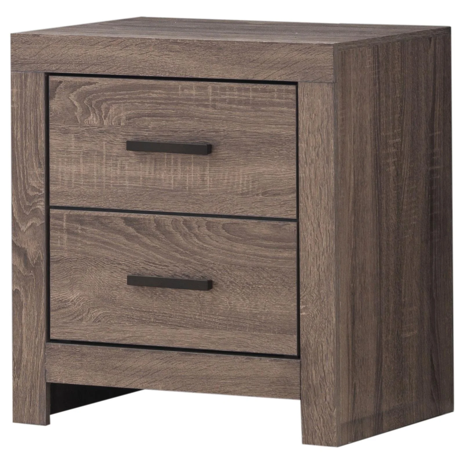 Brantford Barrel Oak 2-Drawer Nightstand - Image 4