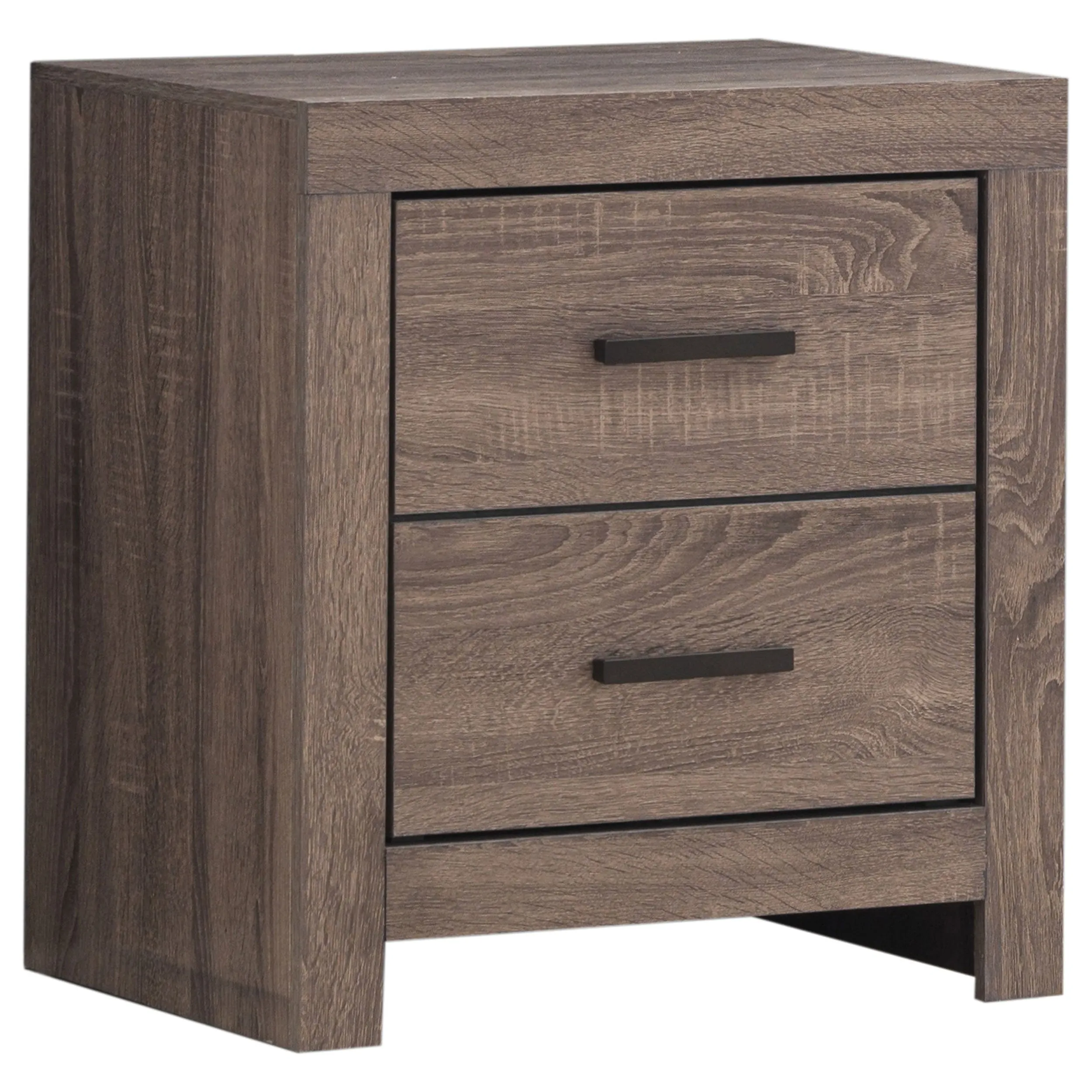 Brantford Barrel Oak 4-Piece Queen Panel Bedroom Set - Image 5