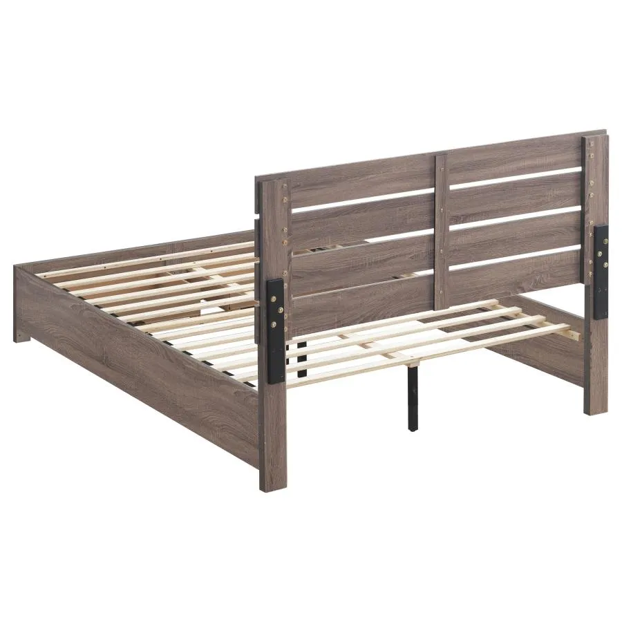 Brantford Barrel Oak 5-Piece Queen Storage Bedroom Set - Image 4