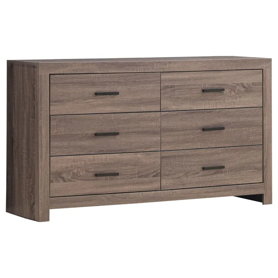 Brantford Barrel Oak 5-Piece Queen Storage Bedroom Set - Image 6
