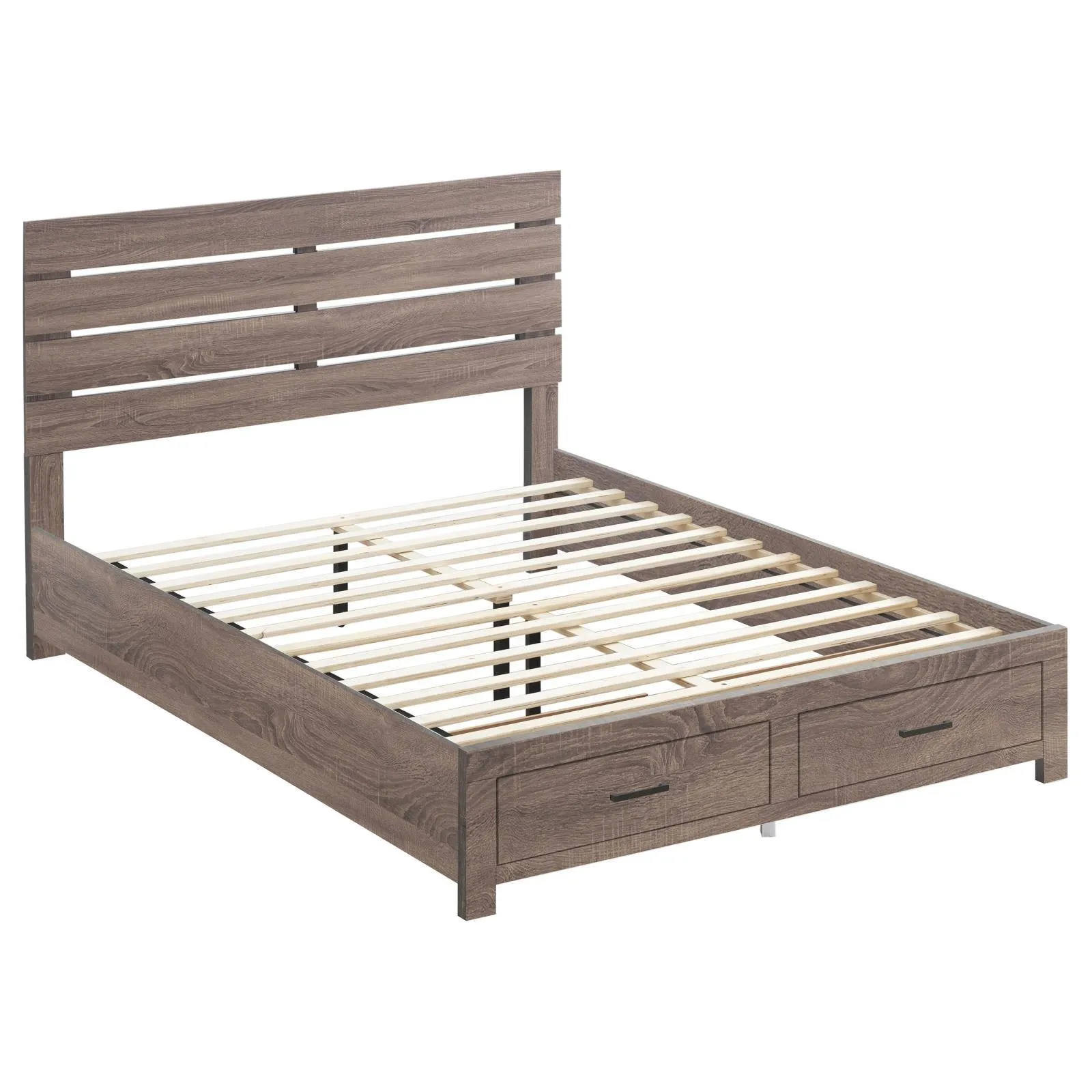 Brantford Barrel Oak Eastern King Storage Bed - Image 3