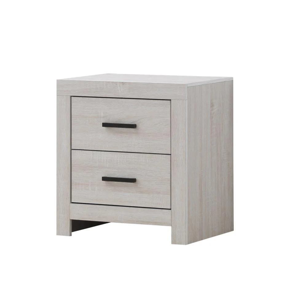 Brantford Coastal White 2-Drawer Nightstand - Image 2