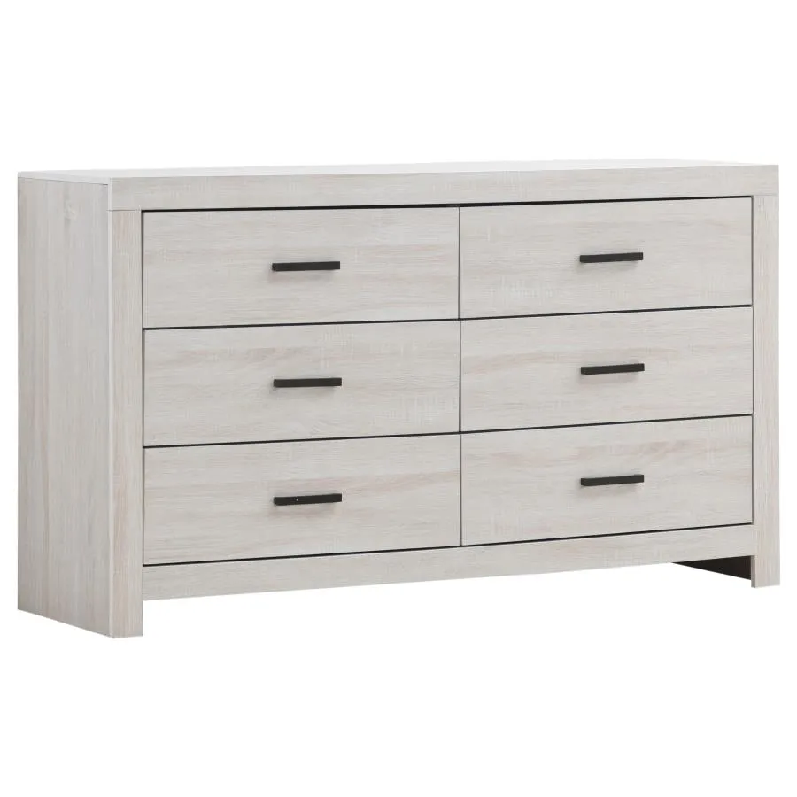 Brantford Coastal White 5-Piece Queen Panel Bedroom Set - Image 7