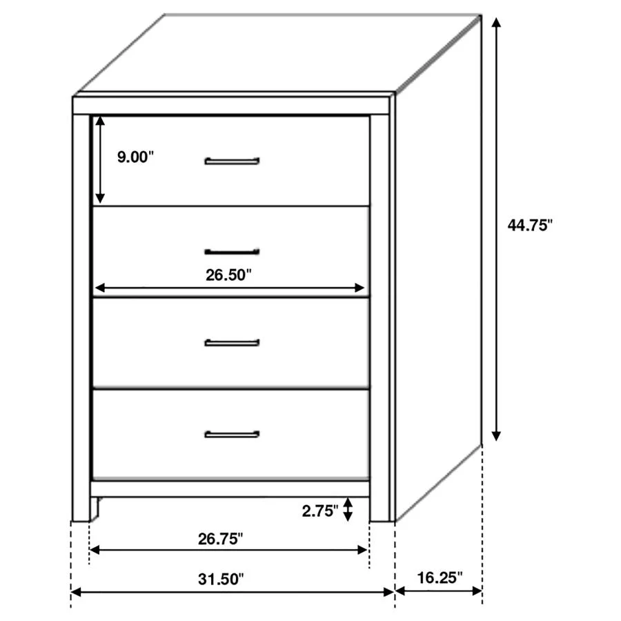 Brantford Coastal White 5-Piece Queen Storage Bedroom Set - Image 18