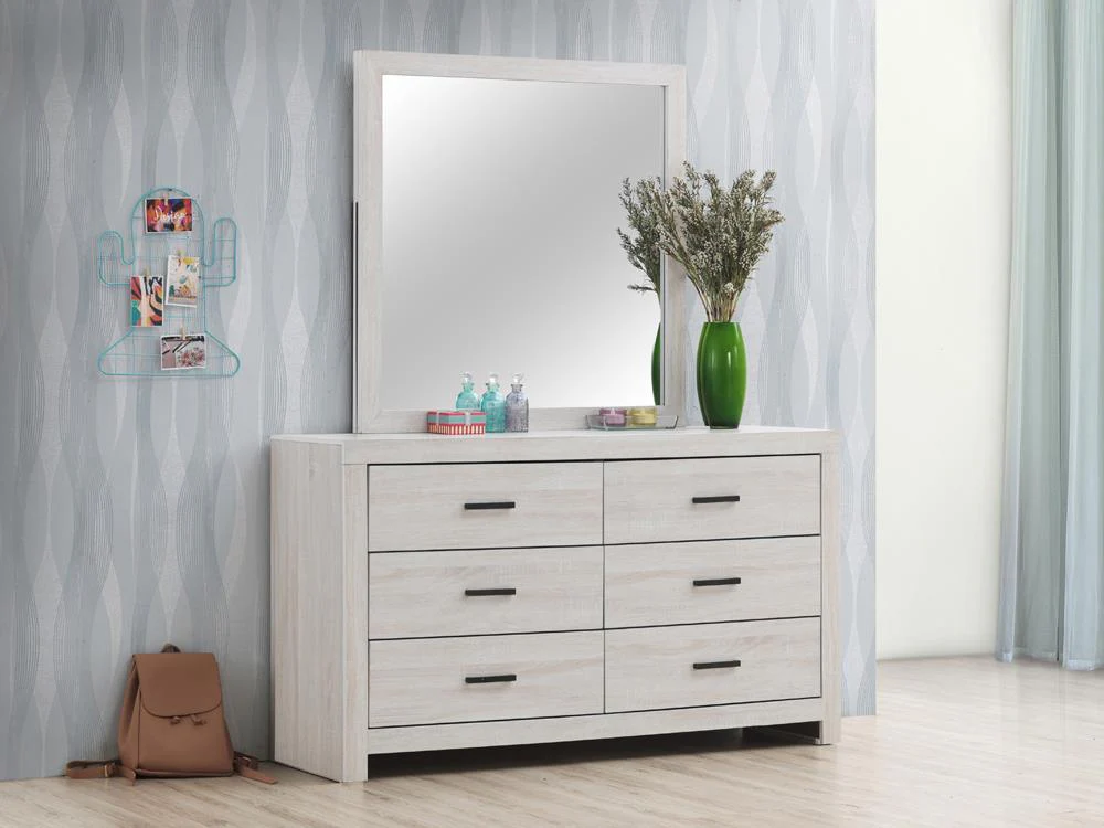 Brantford Coastal White 6-Drawer Dresser - Image 3
