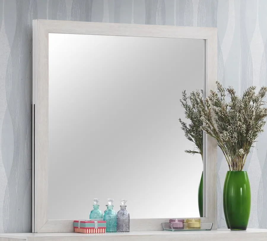 Brantford White Coastal Rectangle Dresser Mirror