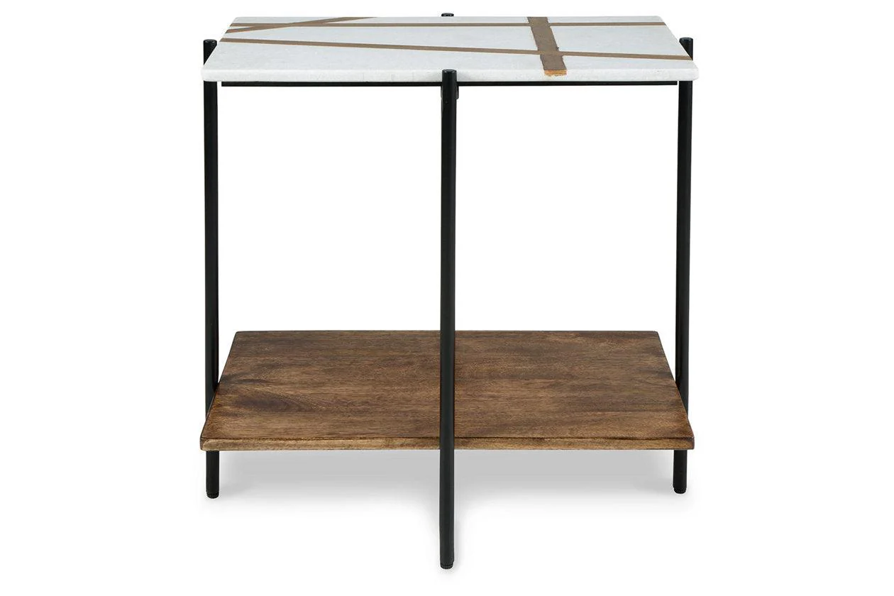 Braxmore White/Light Brown Accent Table - Image 2
