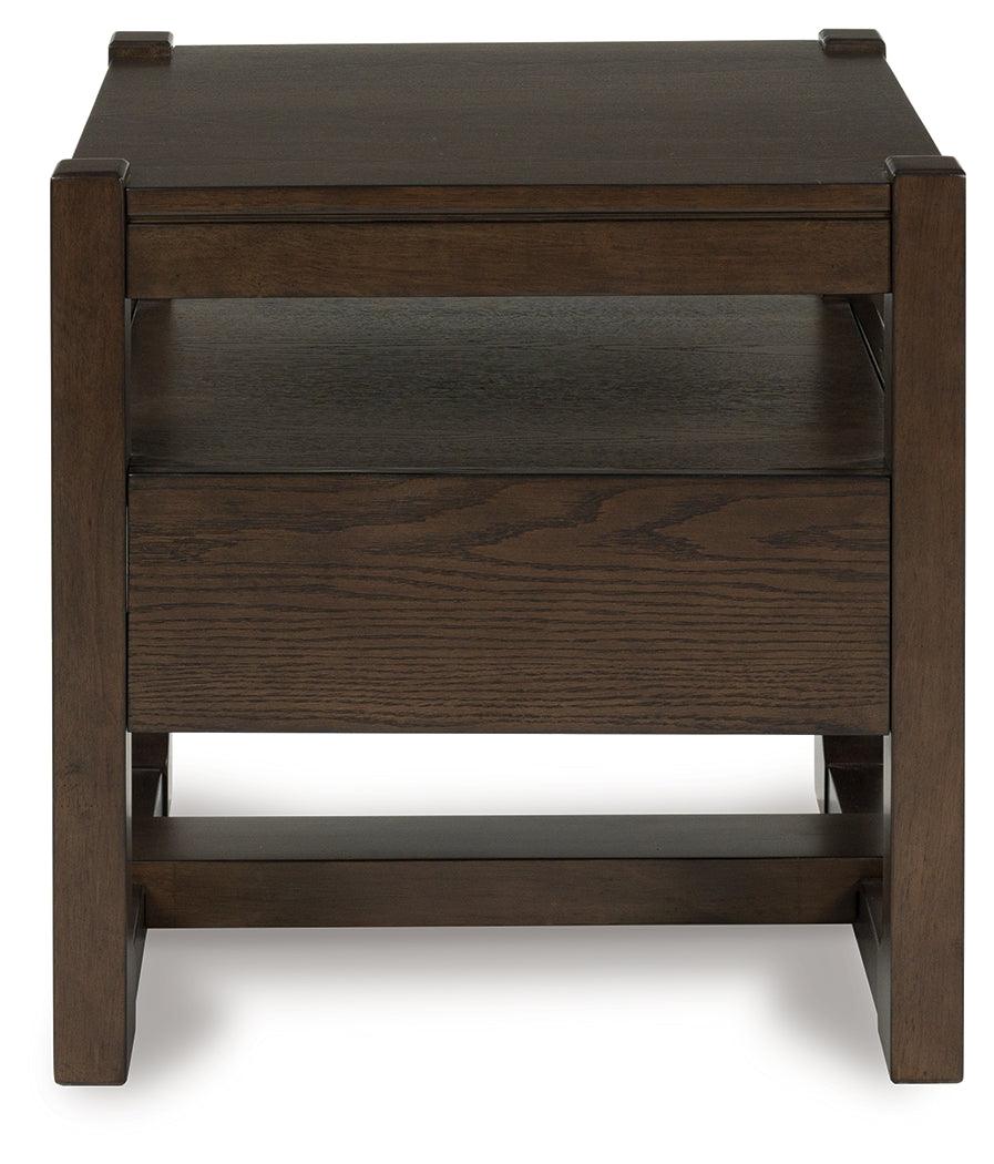 Breckington Dark Brown End Table - Image 2