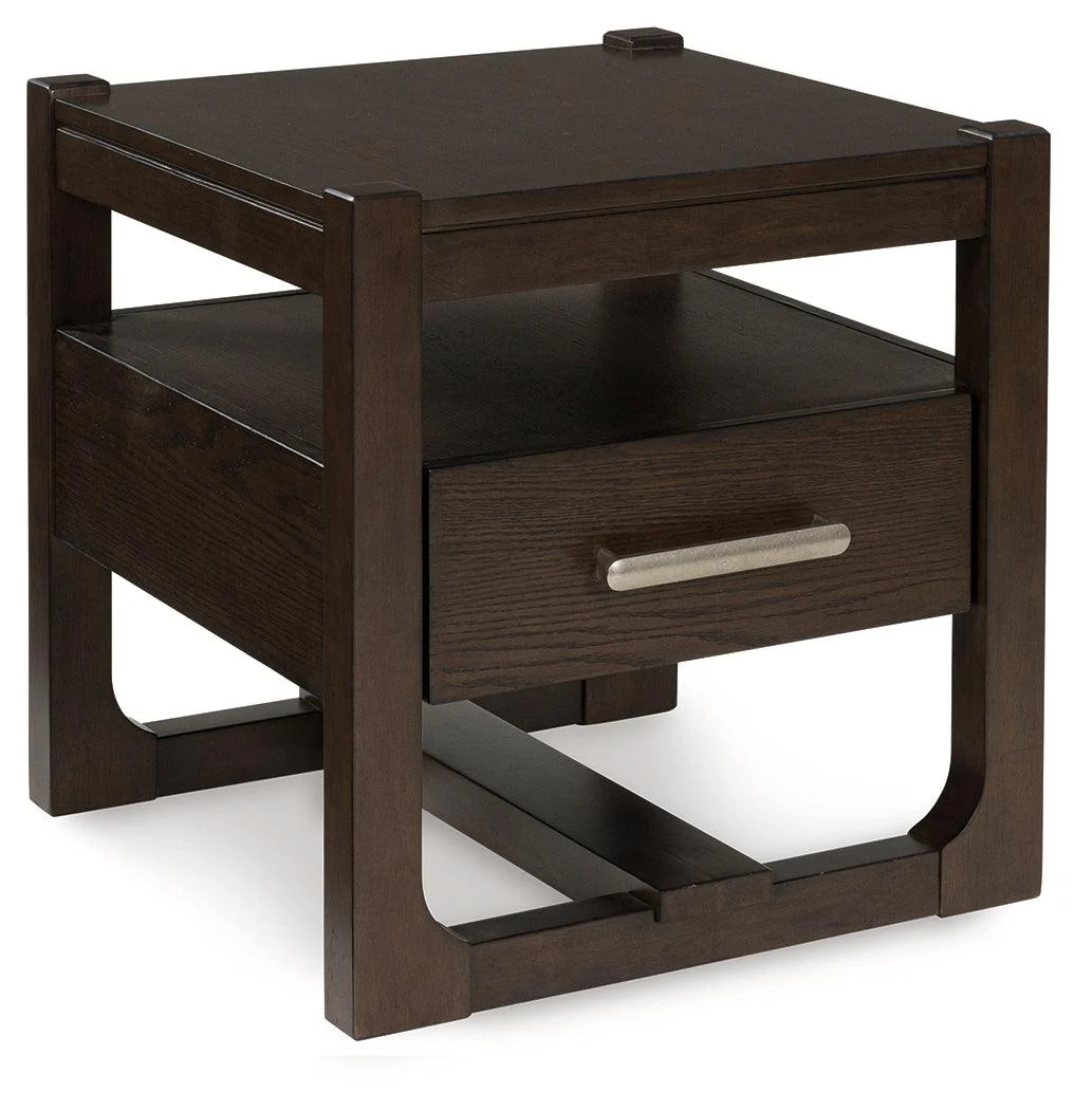 Breckington Dark Brown End Table - Image 5