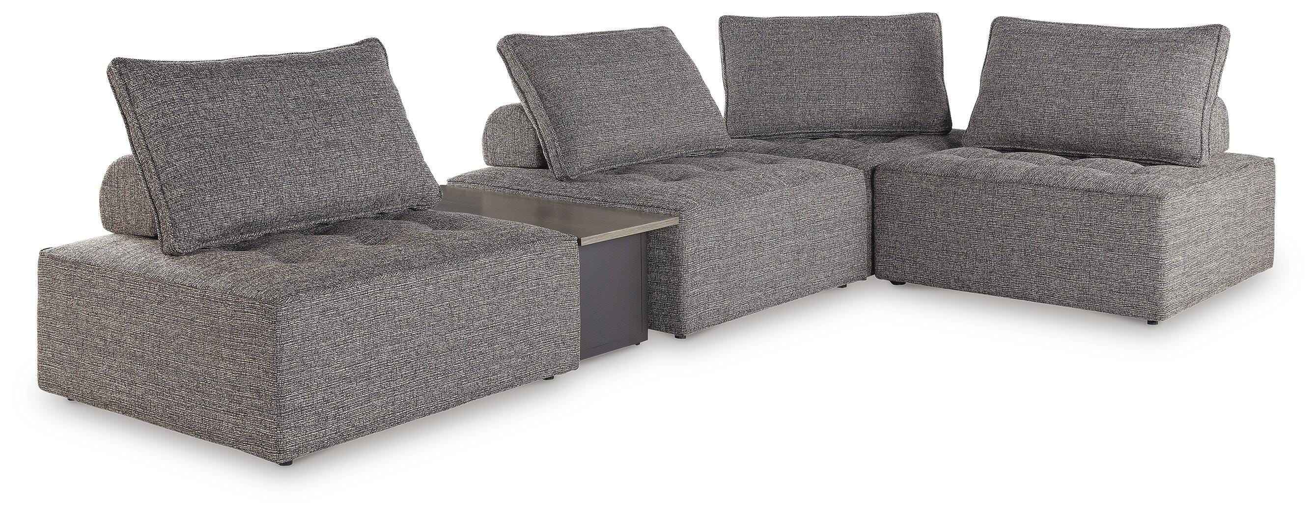 Bree Zee Brown 5-Piece Outdoor Sectional - Image 6