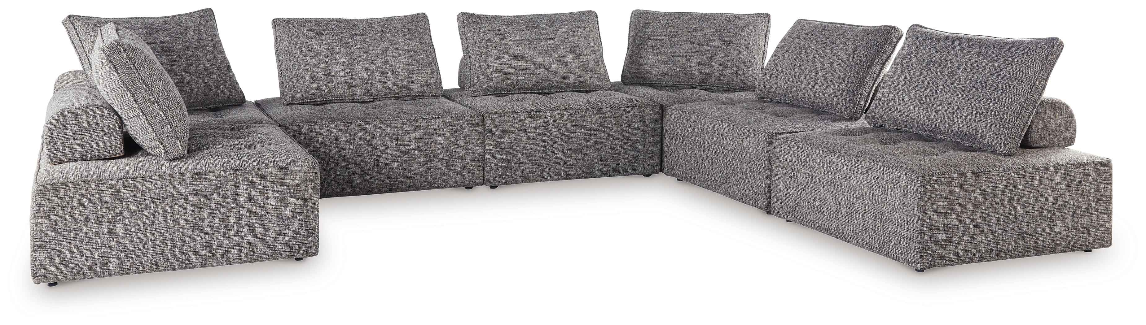 Bree Zee Brown 7-Piece Outdoor Sectional - Image 4