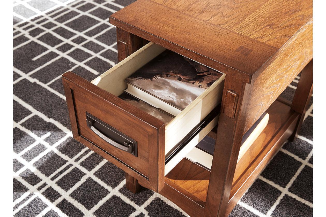 Breegin Brown Chairside End Table - Image 3