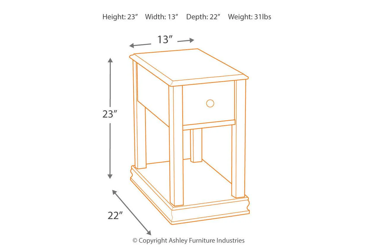 Breegin Brown Chairside End Table - Image 12