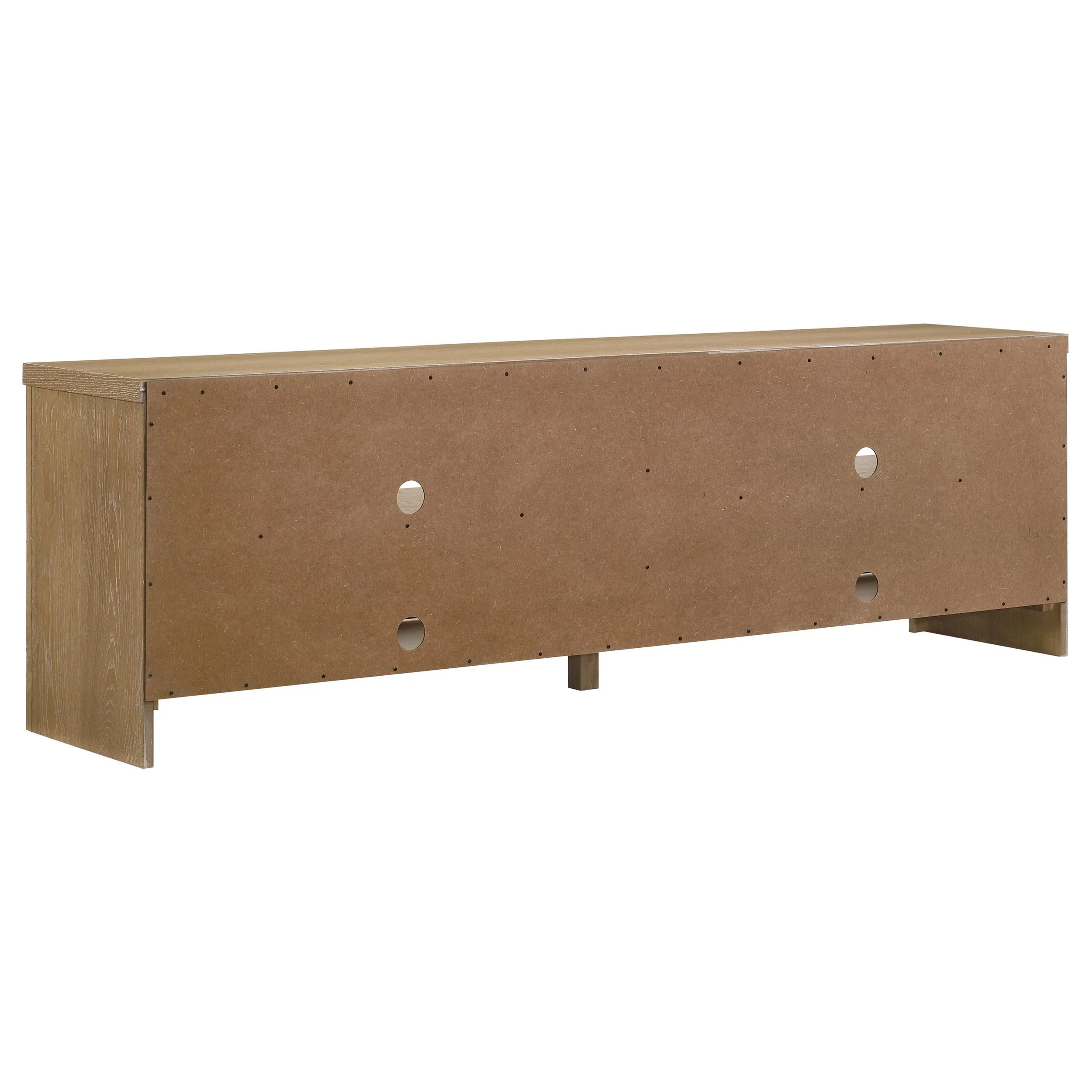 Brenham Light Oak 79-inch 4-Door TV Stand Media Console - Image 6