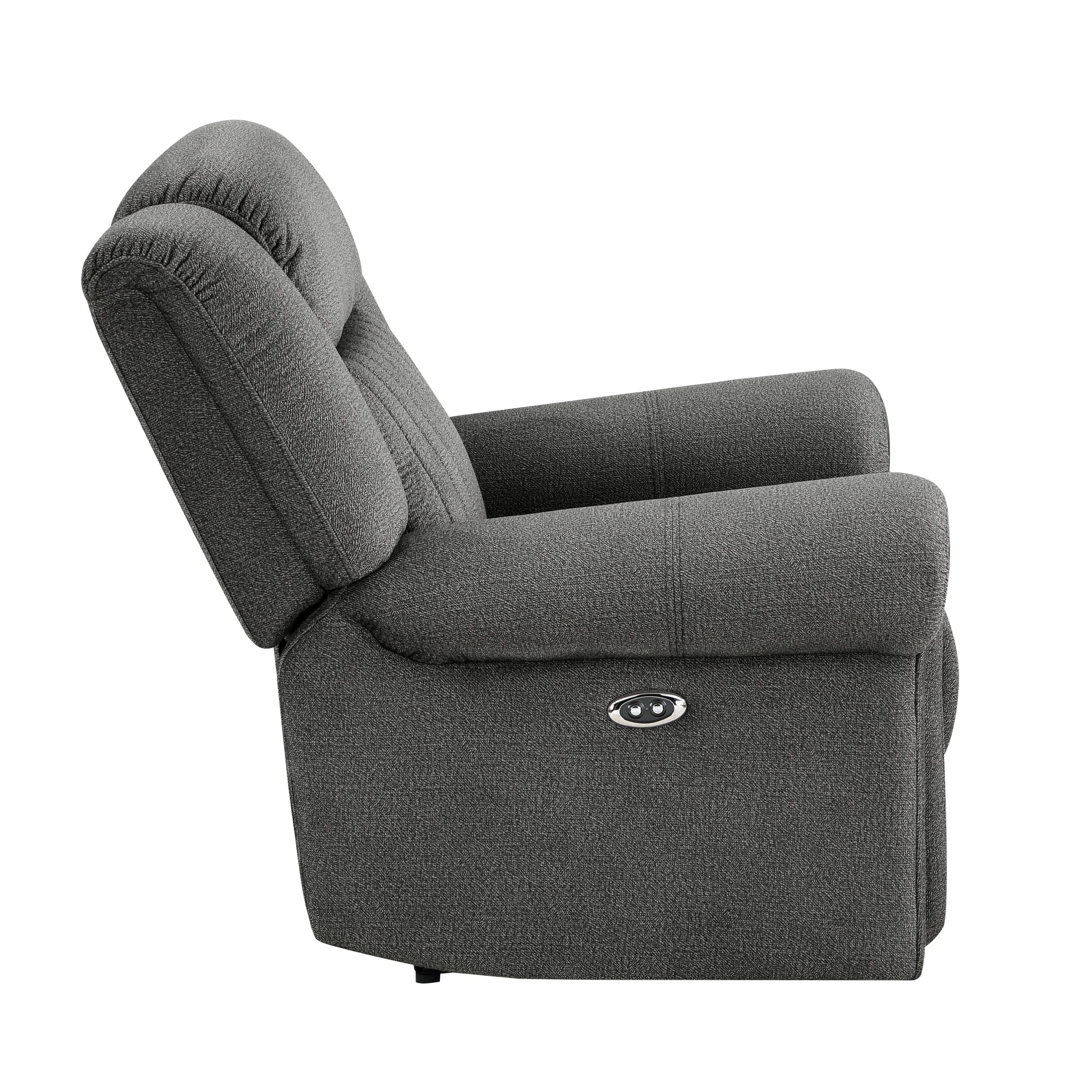 Brennen Charcoal Power Reclining Chair - Image 5