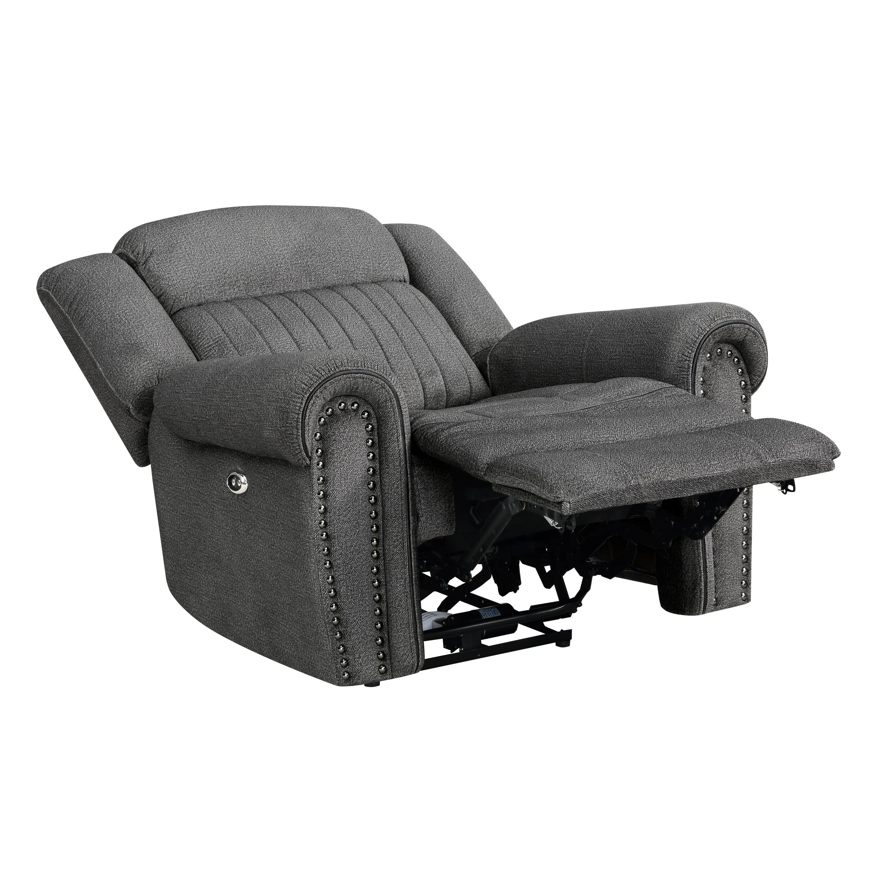 Brennen Charcoal Power Reclining Chair - Image 7