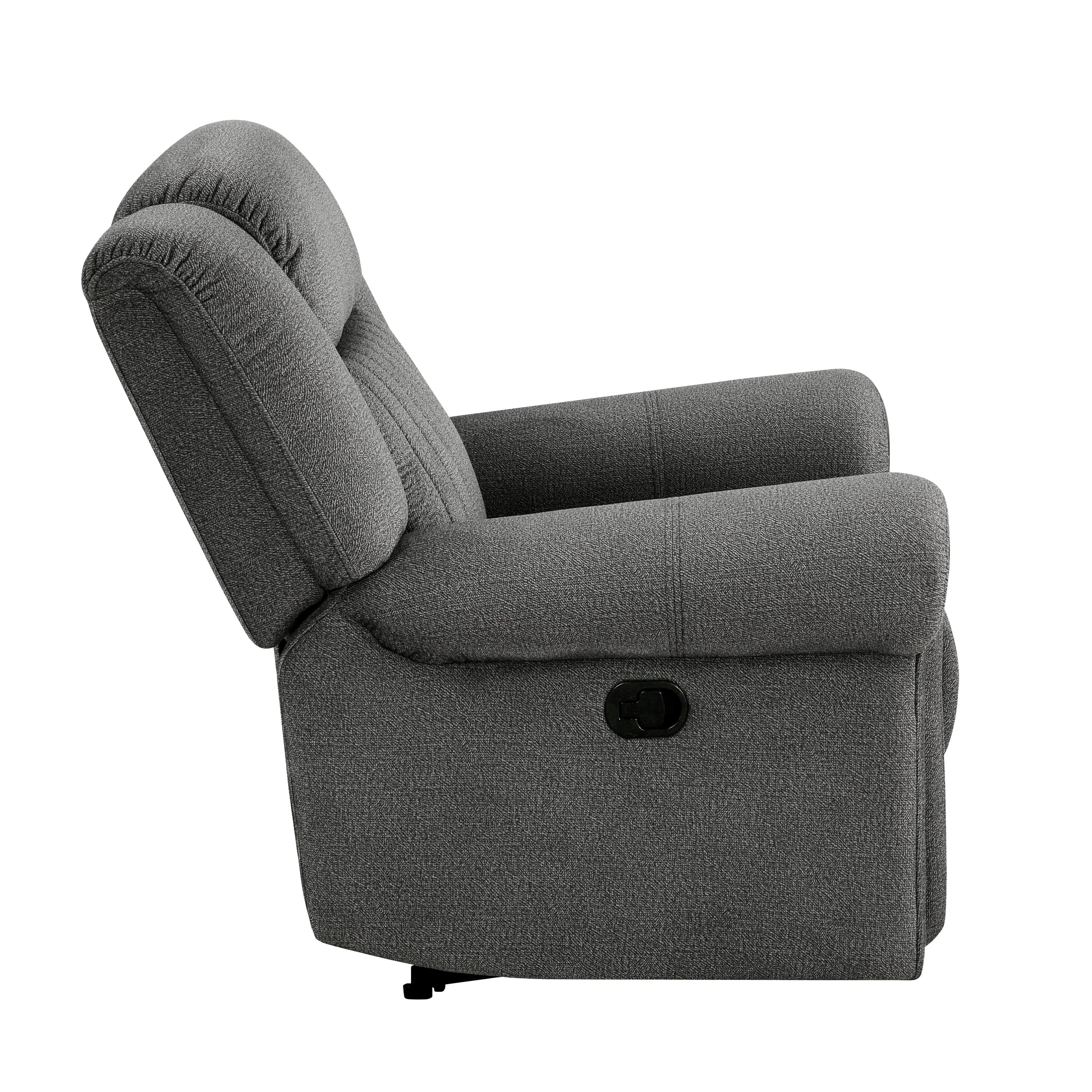 Brennen Charcoal Reclining Chair - Image 4