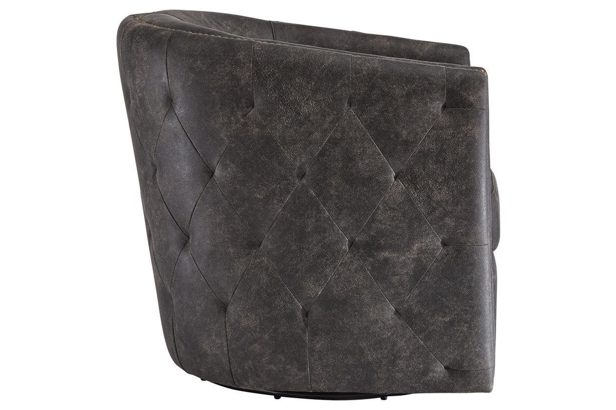 Brentlow Distressed Black Accent Chair - Image 3