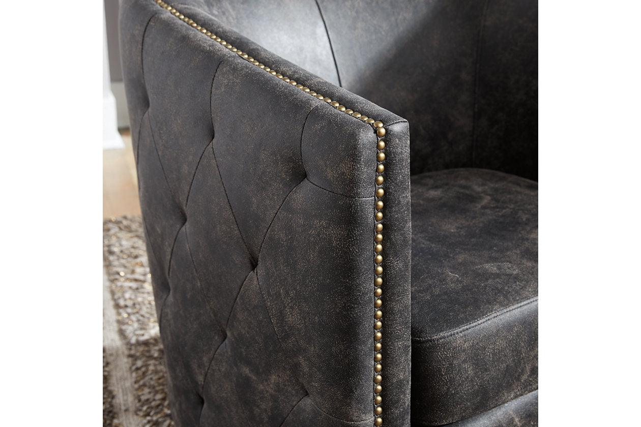 Brentlow Distressed Black Accent Chair - Image 5
