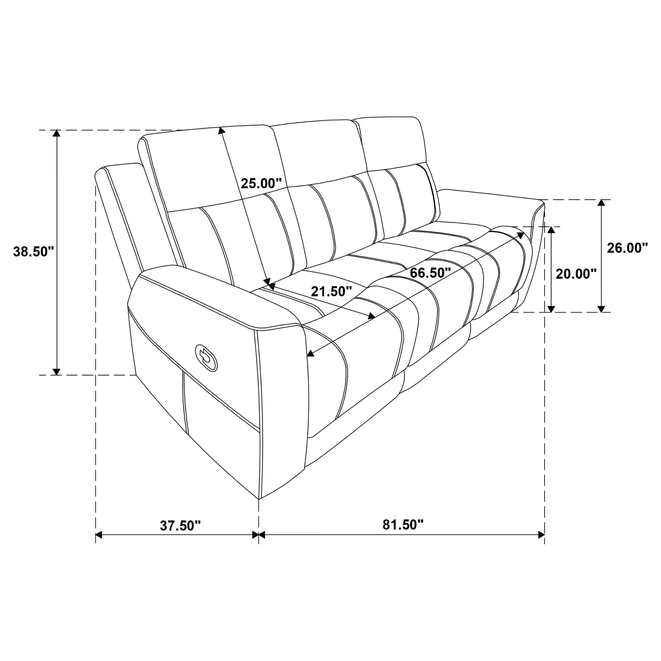 Brentwood Dark Charcoal 2-piece Upholstered Motion Reclining Sofa Set - Image 14
