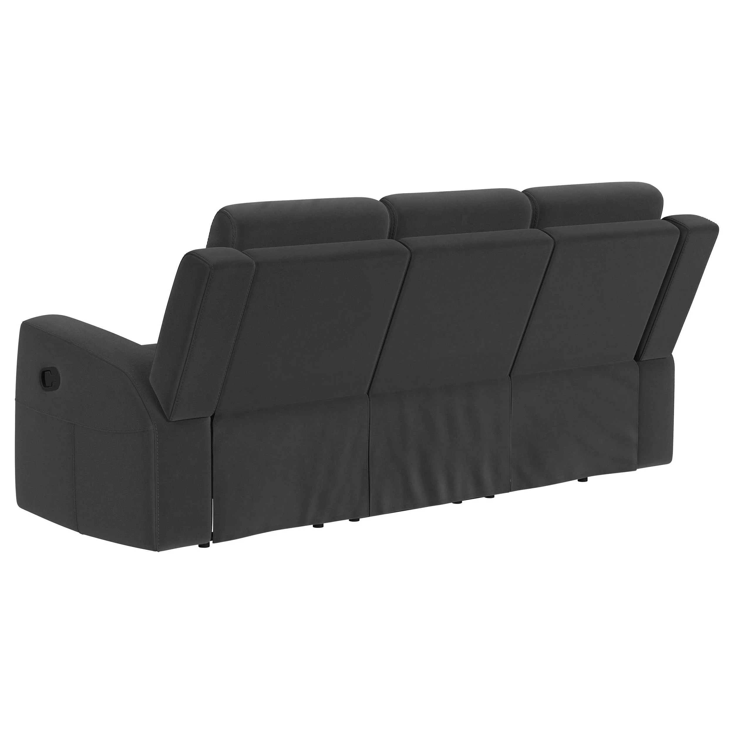 Brentwood Dark Charcoal 2-piece Upholstered Motion Reclining Sofa Set - Image 5