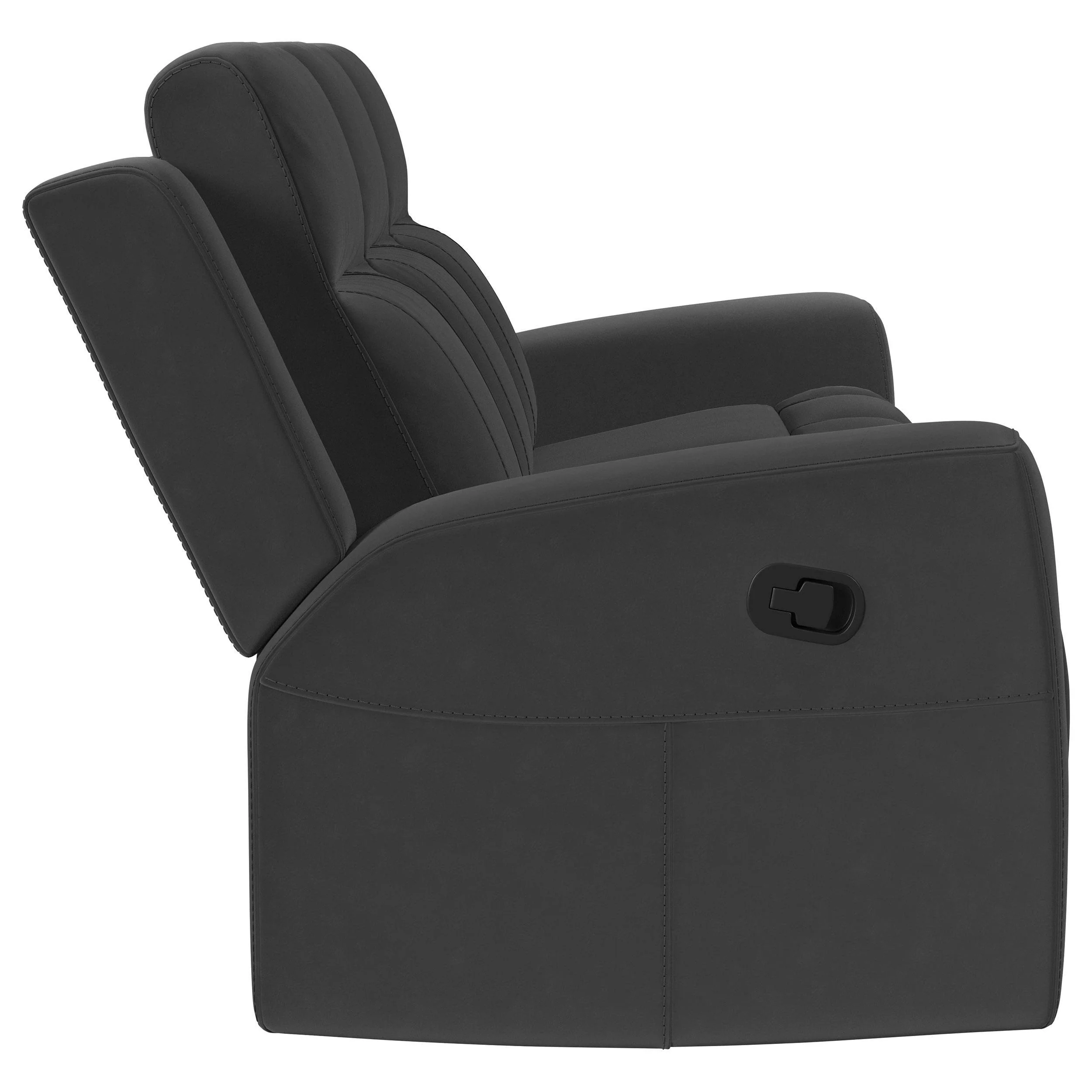 Brentwood Dark Charcoal 3-piece Upholstered Motion Reclining Sofa Set - Image 6