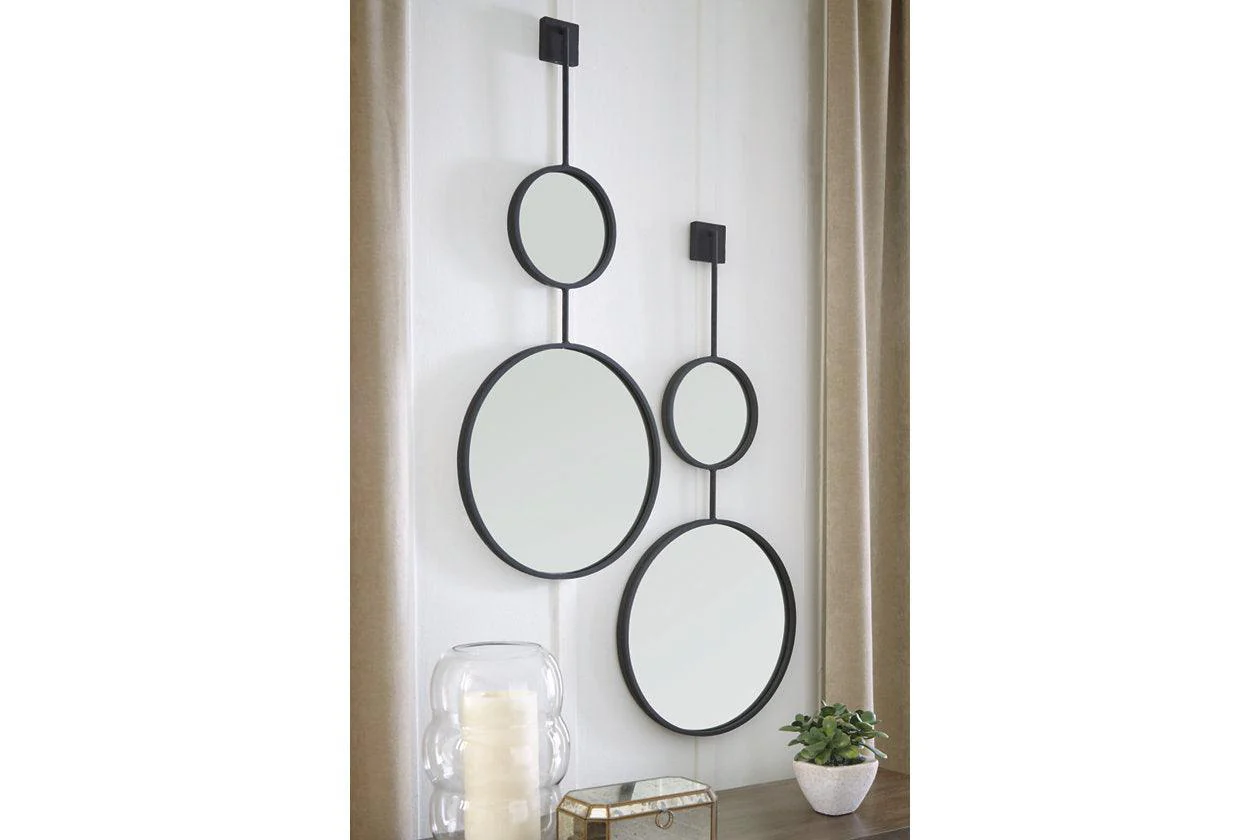 Brewer Black Accent Mirror