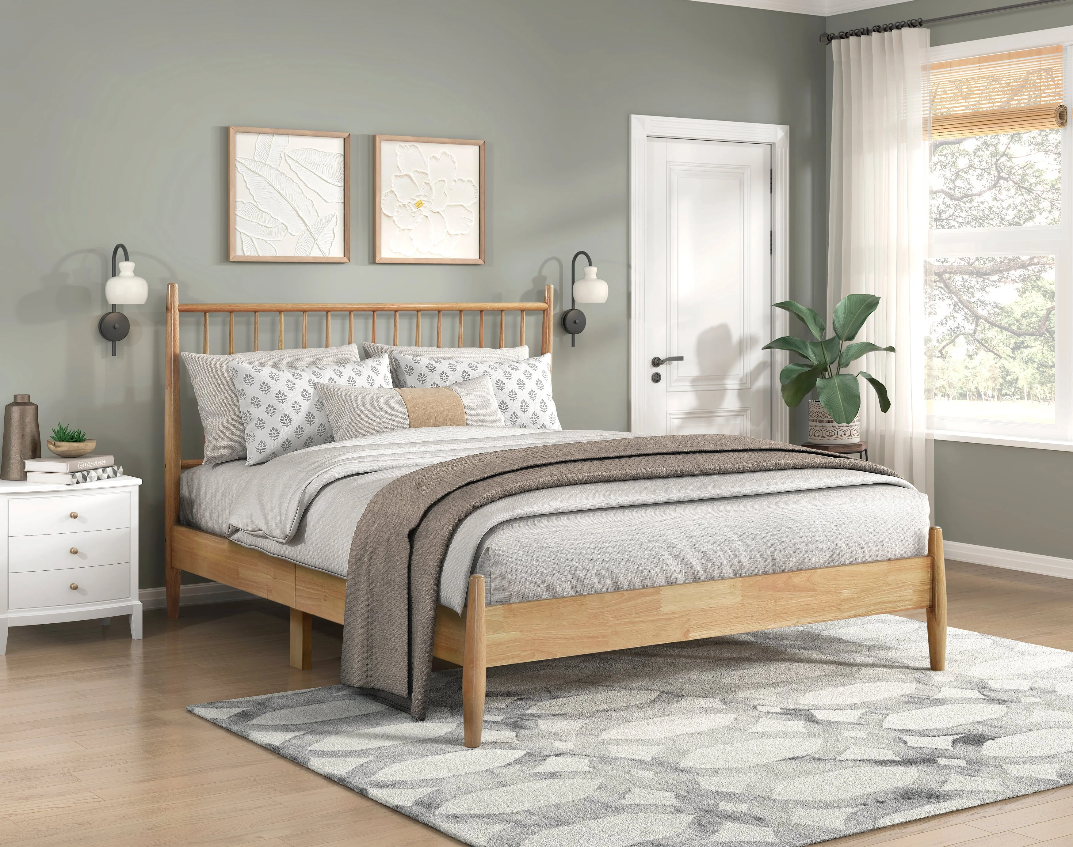 Brickell Natural Queen Platform Bed - Image 6