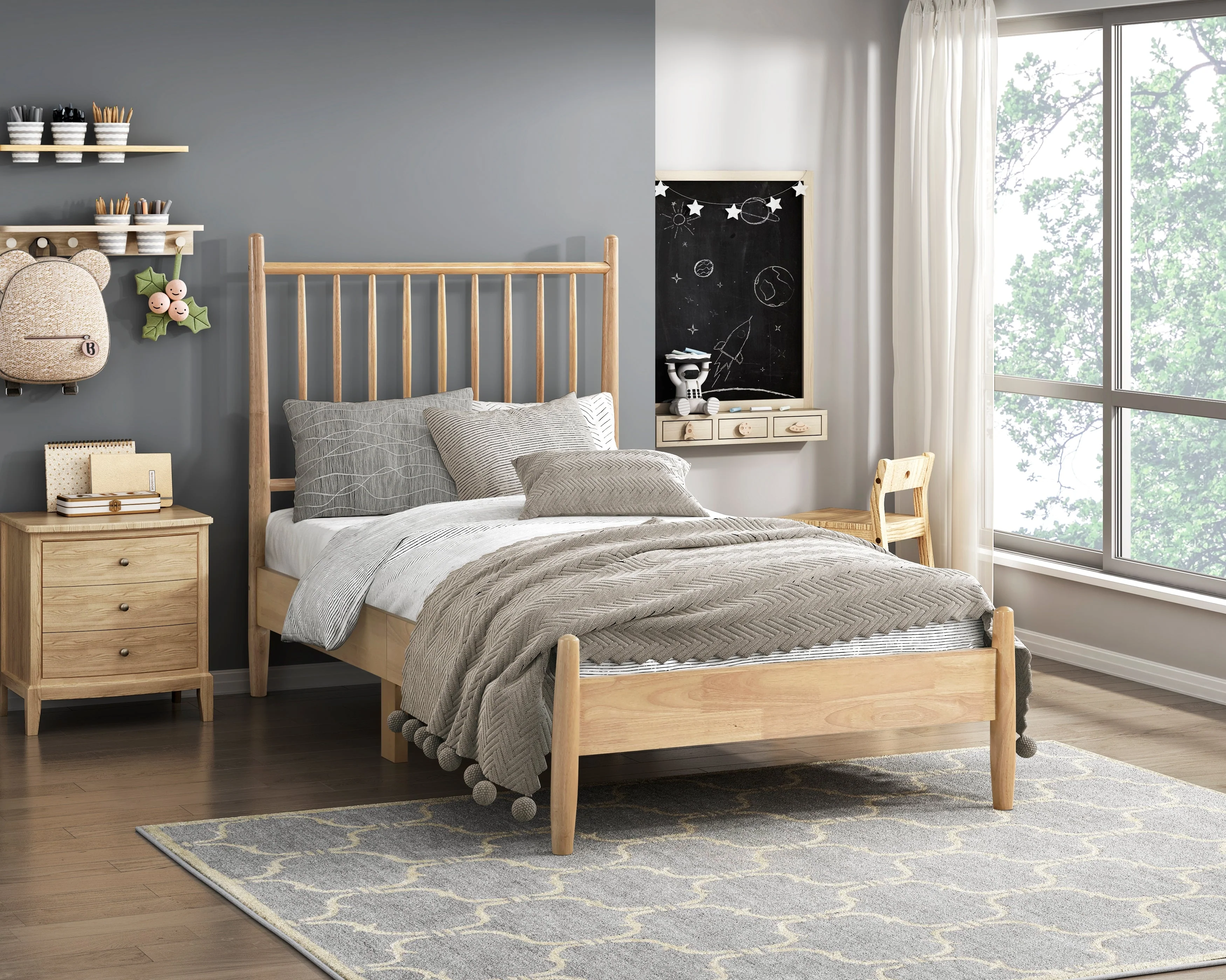 Brickell Natural Twin Platform Bed - Image 6