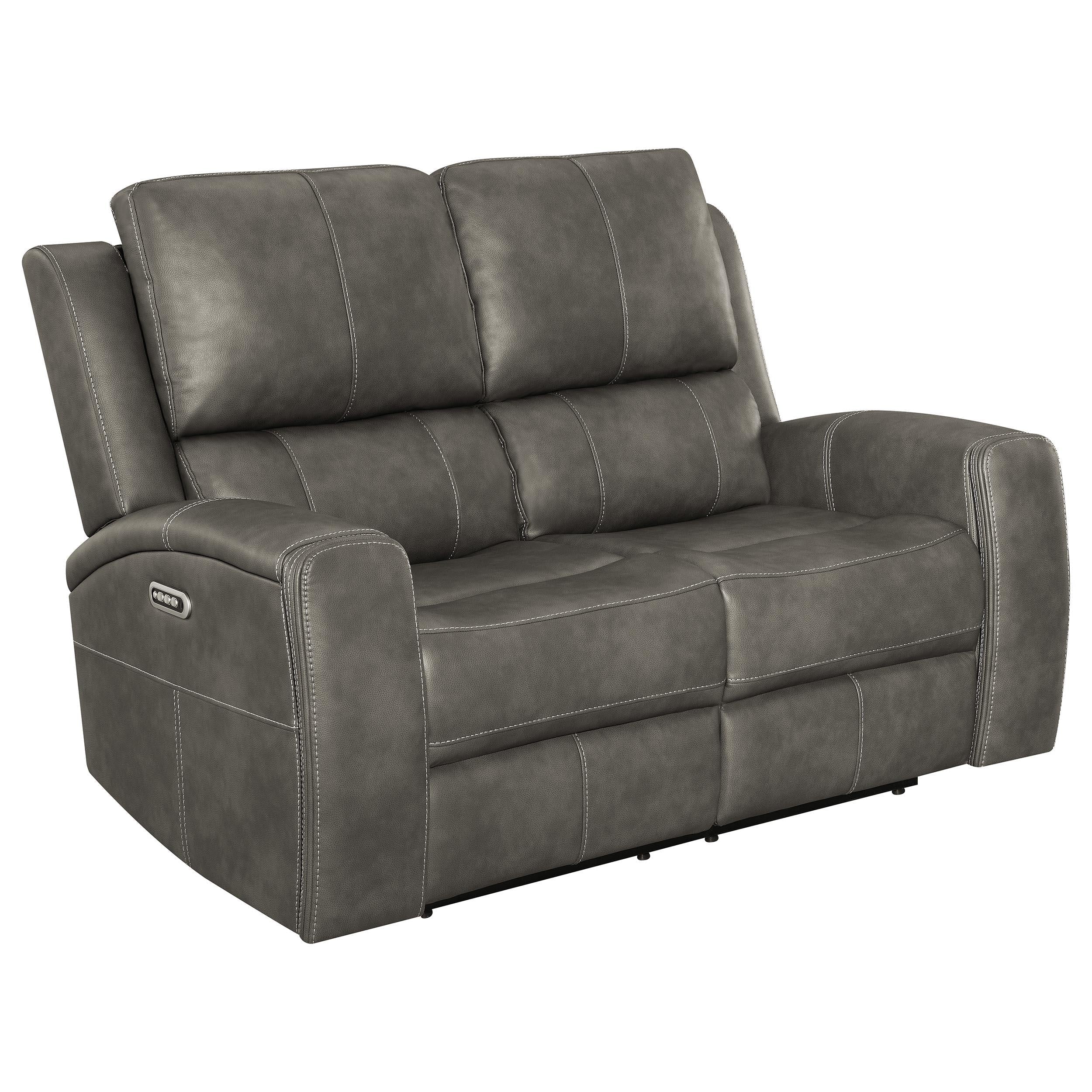 Brickston Charcoal 3-Piece Triple Power Reclining Set - Image 4