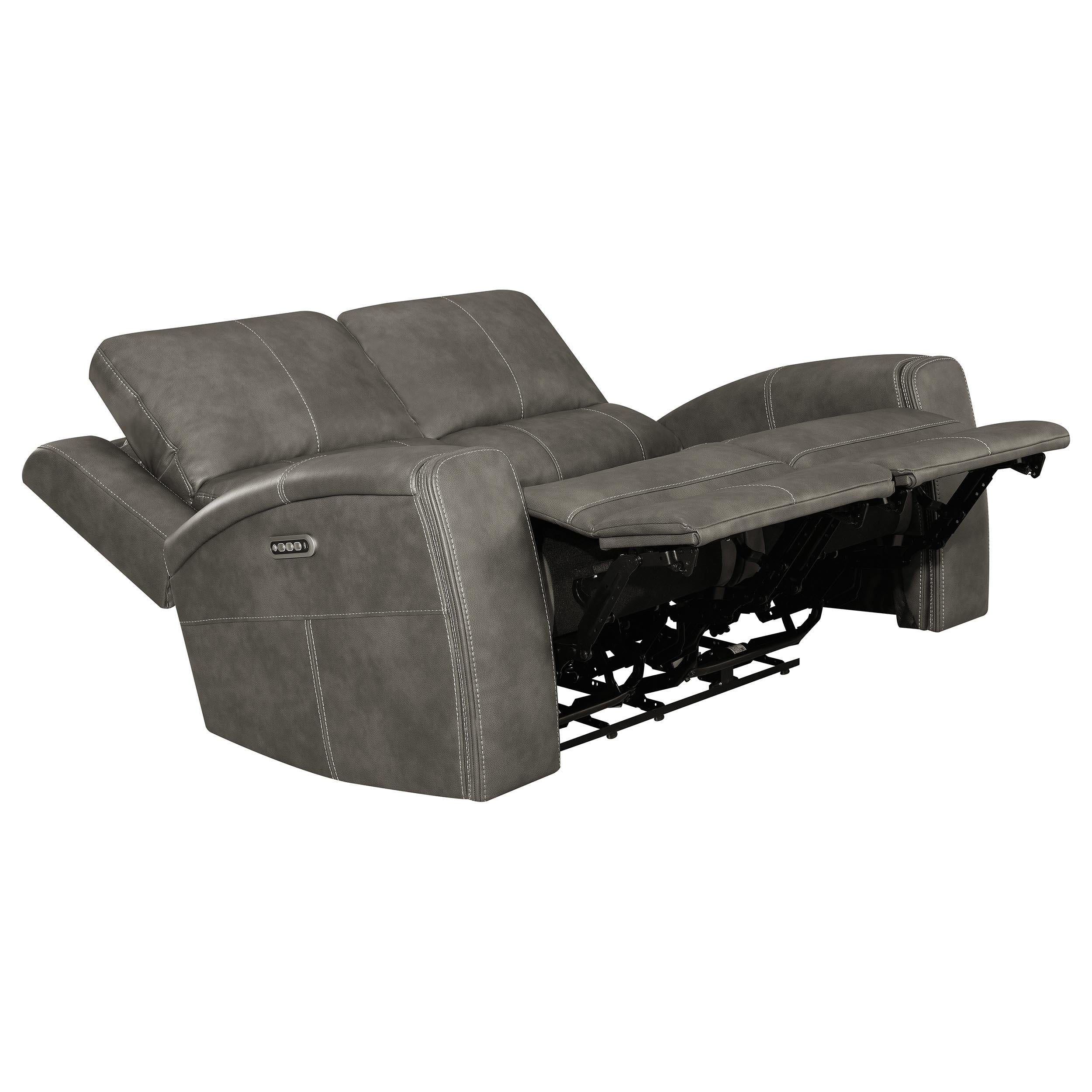 Brickston Charcoal 3-Piece Triple Power Reclining Set - Image 5