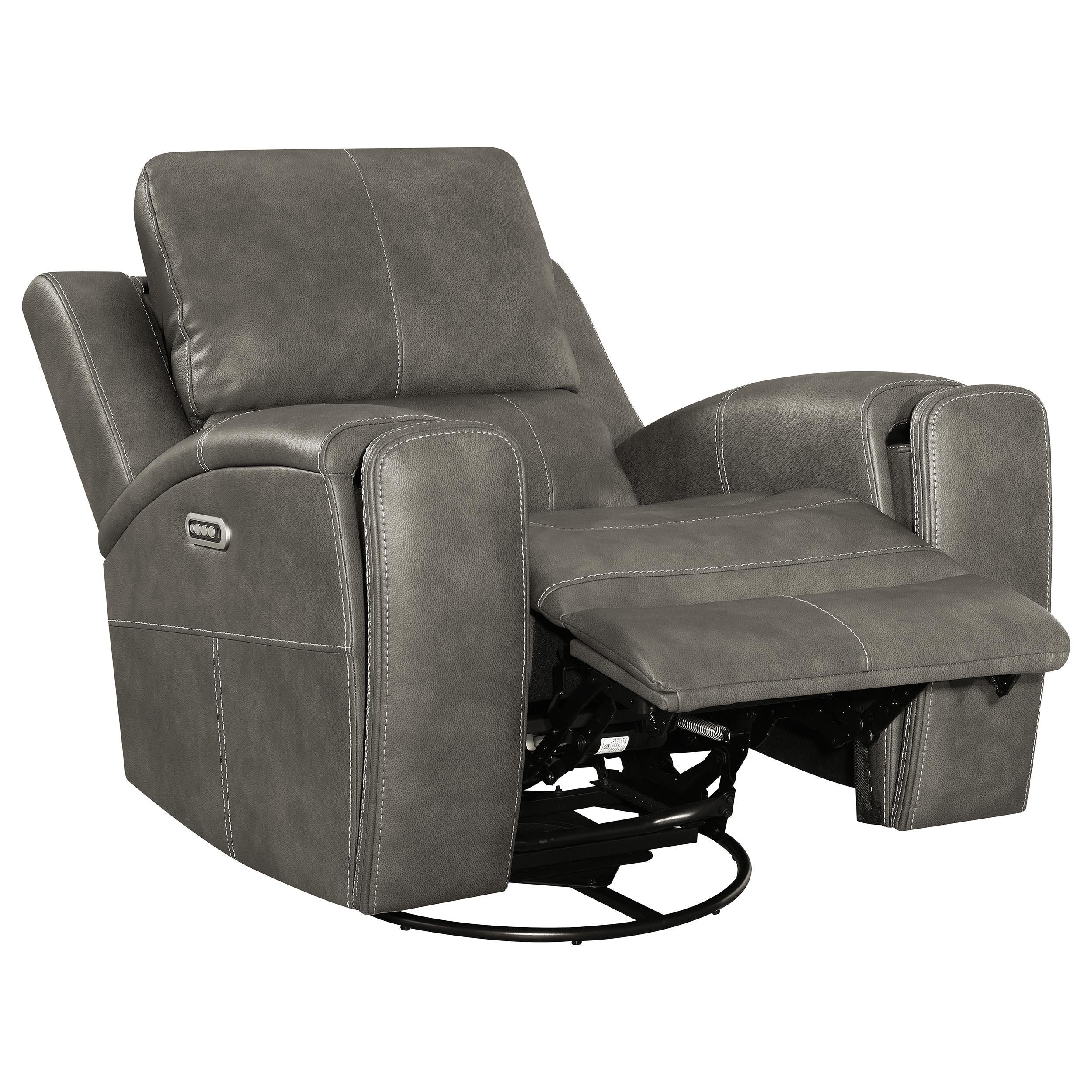 Brickston Charcoal 3-Piece Triple Power Reclining Set - Image 7
