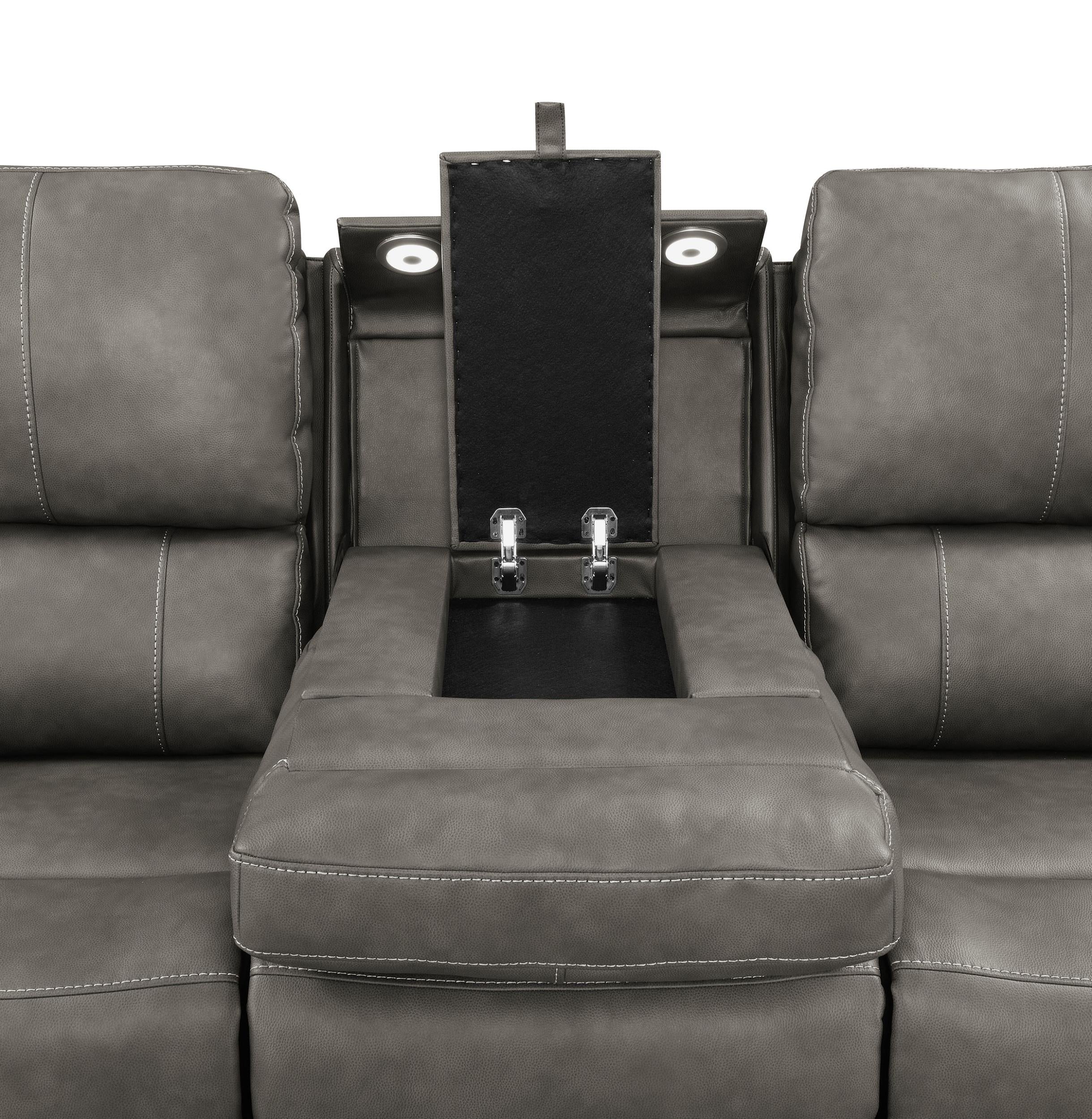 Brickston Charcoal 3-Piece Triple Power Reclining Set - Image 9