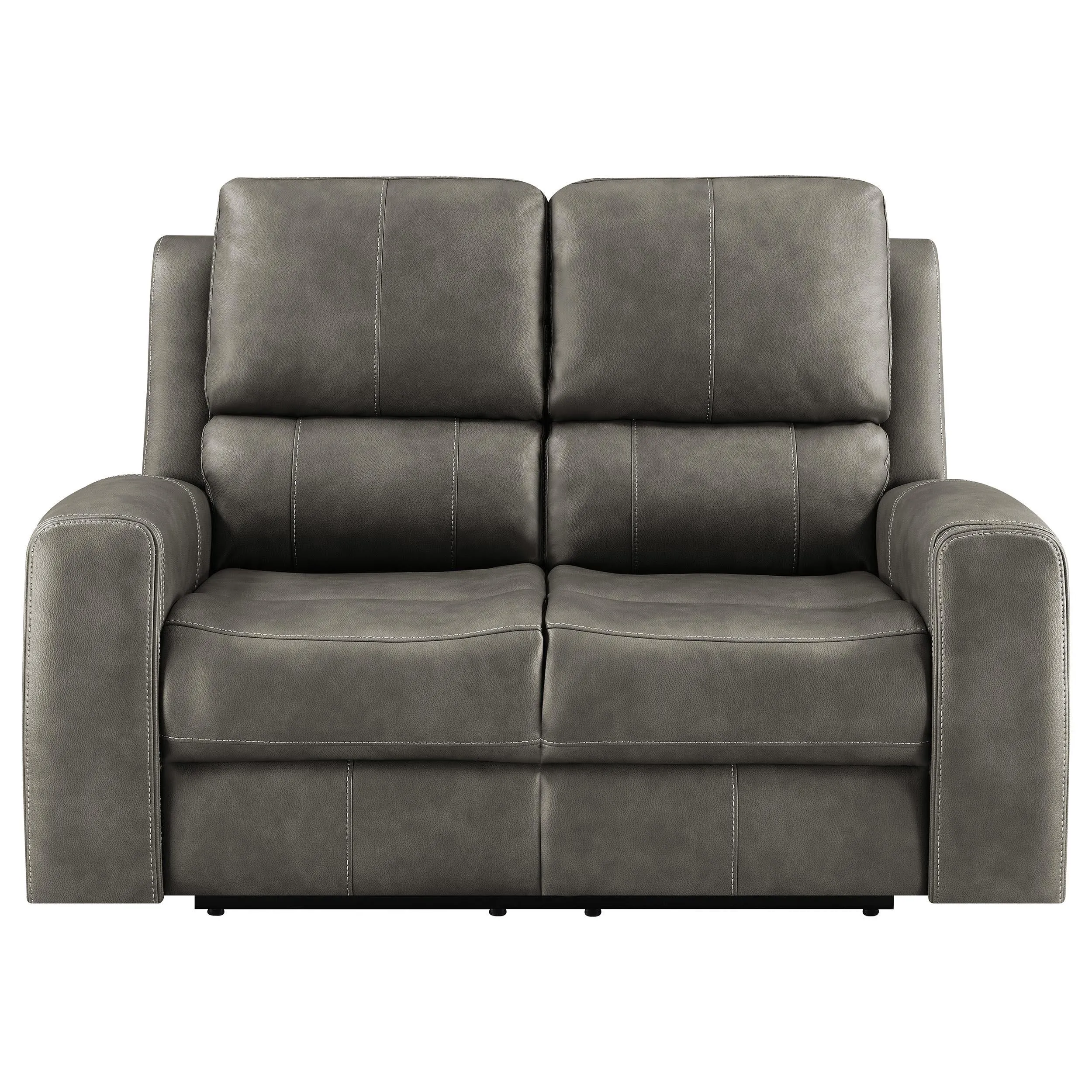 Brickston Charcoal Triple Power Reclining Loveseat - Image 3