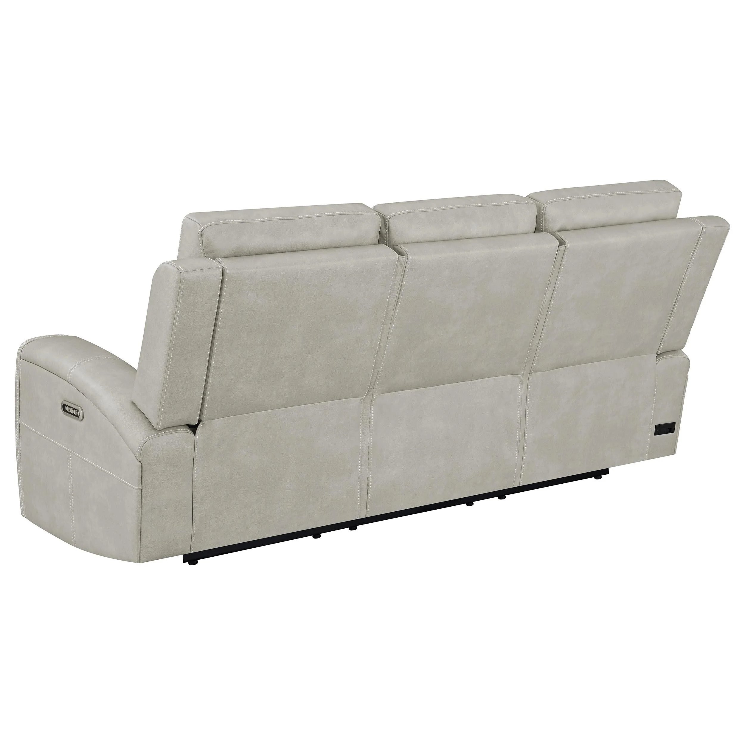 Brickston Gray 2-Piece Triple Power Reclining Set - Image 4