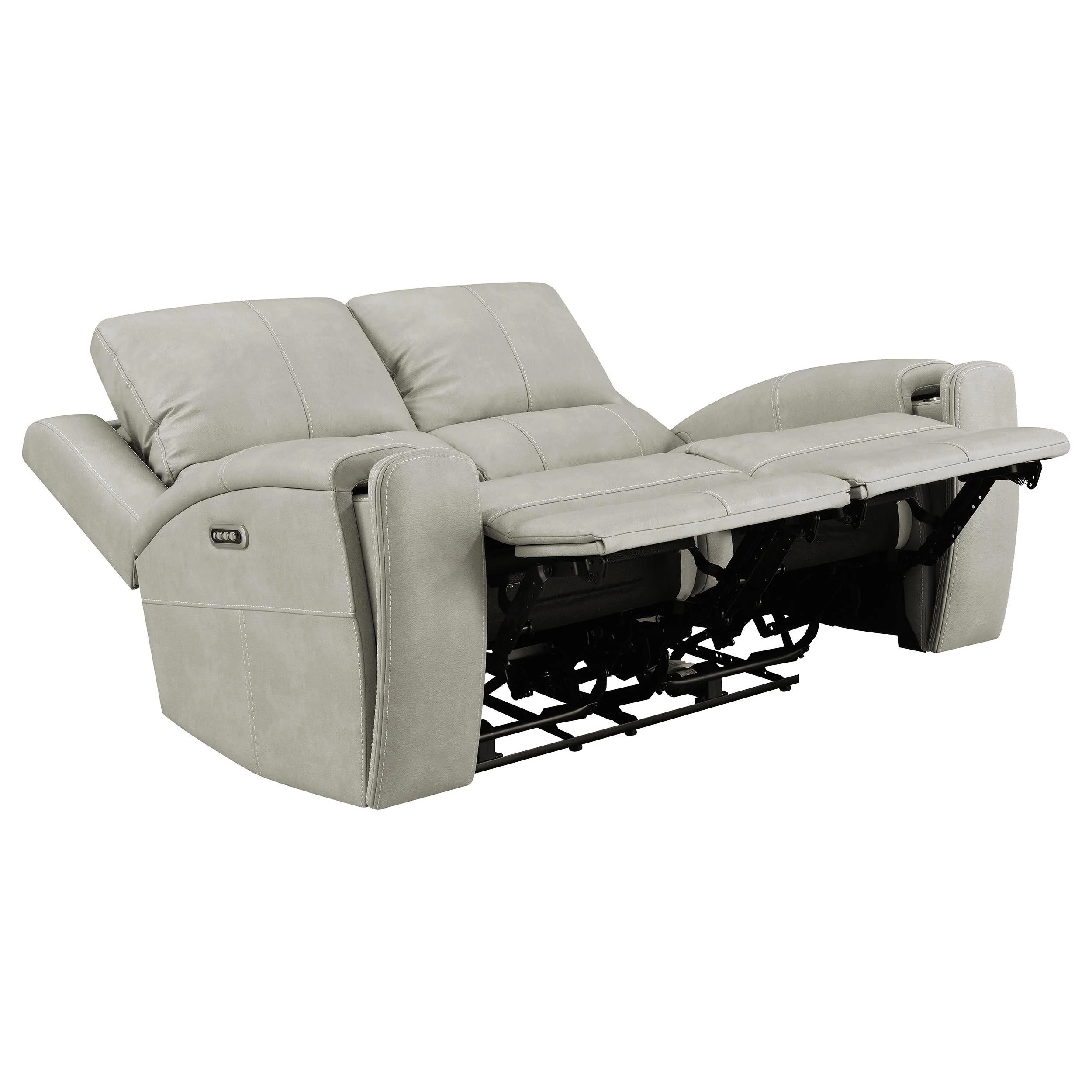 Brickston Gray 2-Piece Triple Power Reclining Set - Image 6