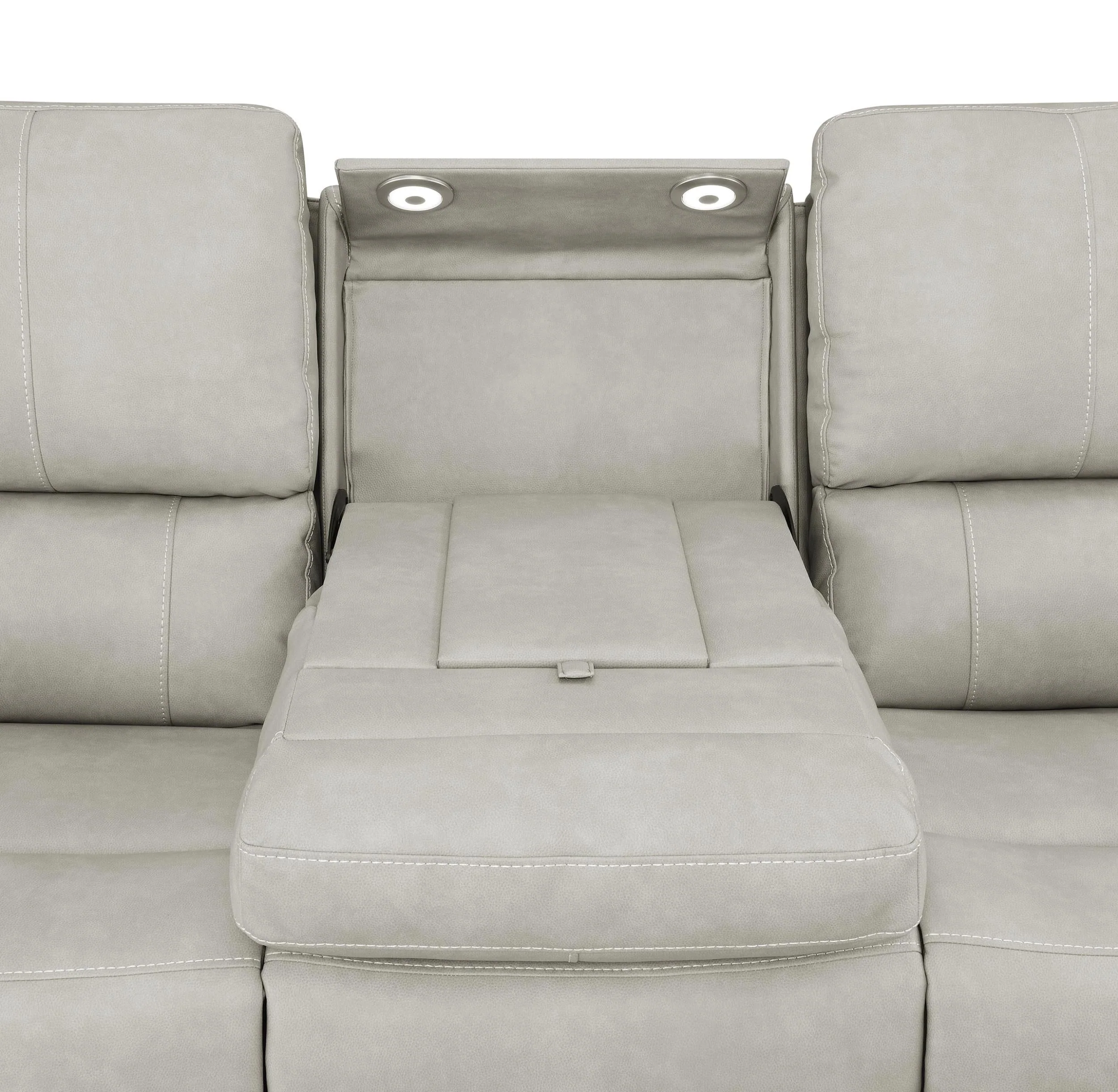 Brickston Gray 2-Piece Triple Power Reclining Set - Image 8