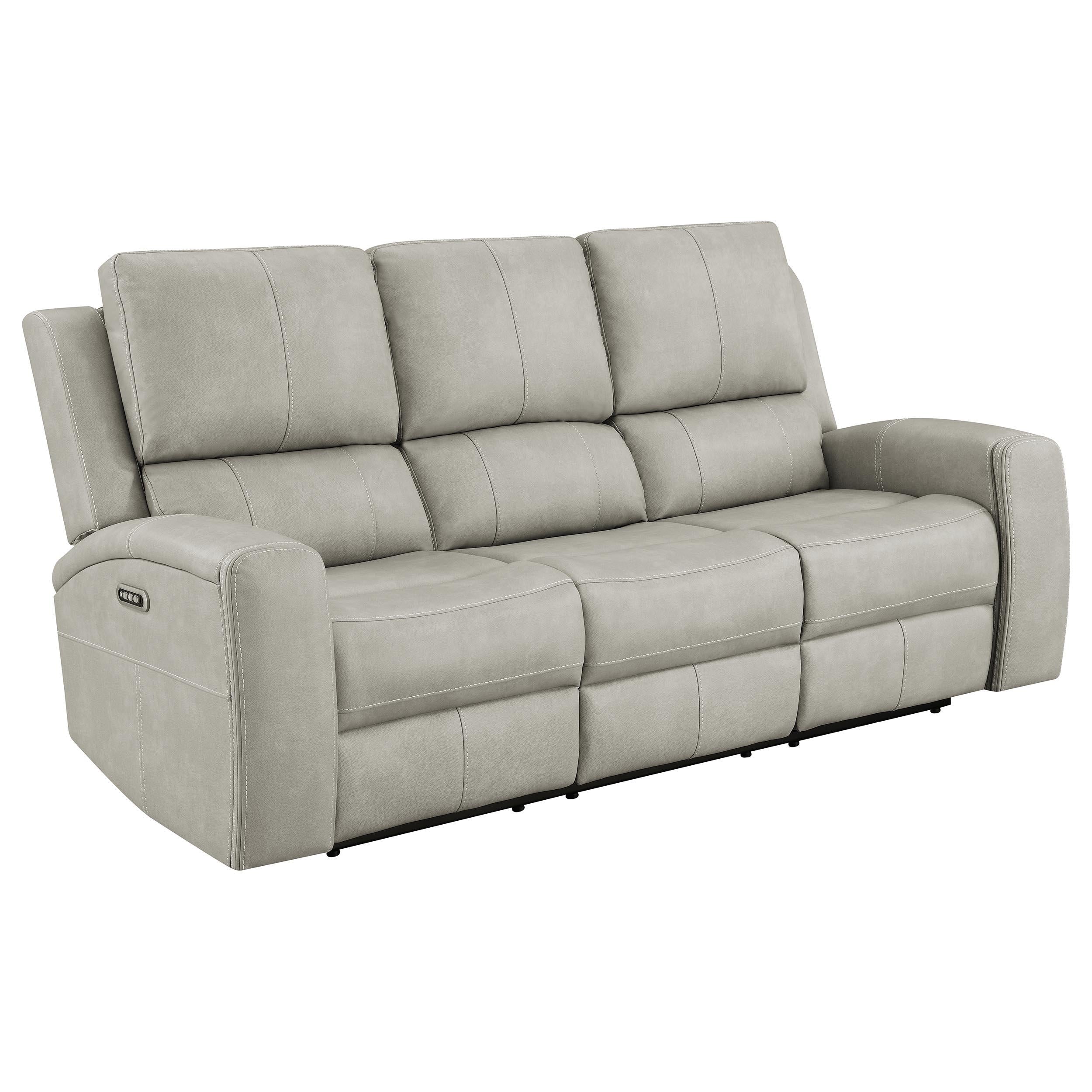 Brickston Gray 3-Piece Triple Power Reclining Set - Image 2